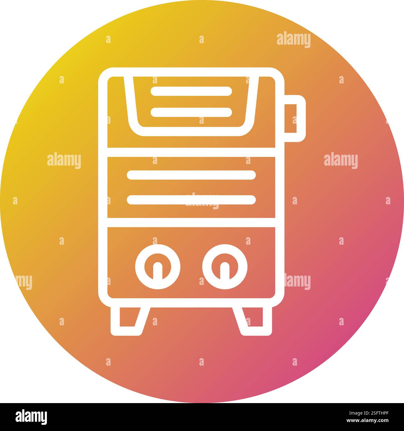 Water Heater Vector Icon Design Illustration Stock Vector