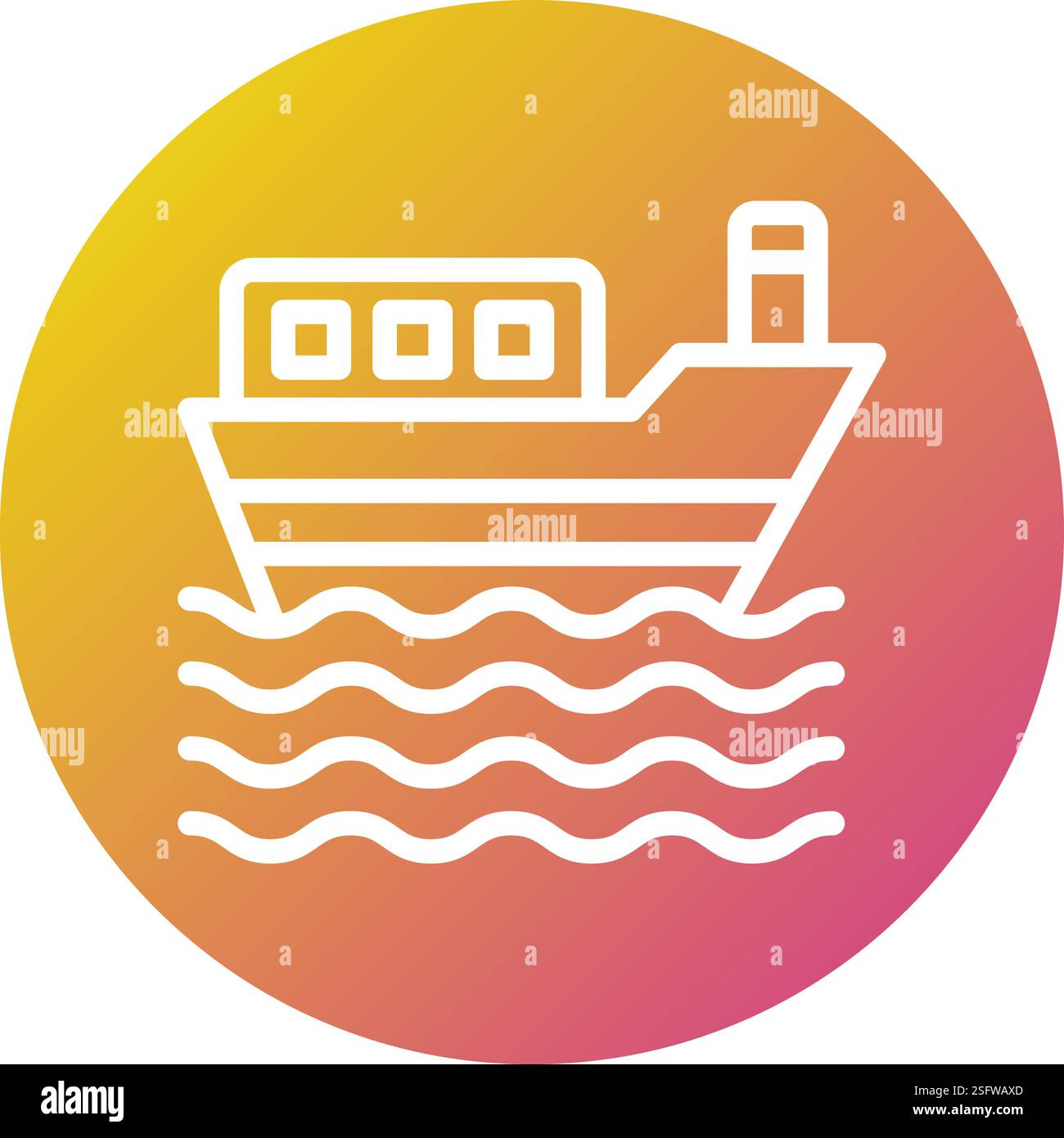Boat Vector Icon Design Illustration Stock Vector