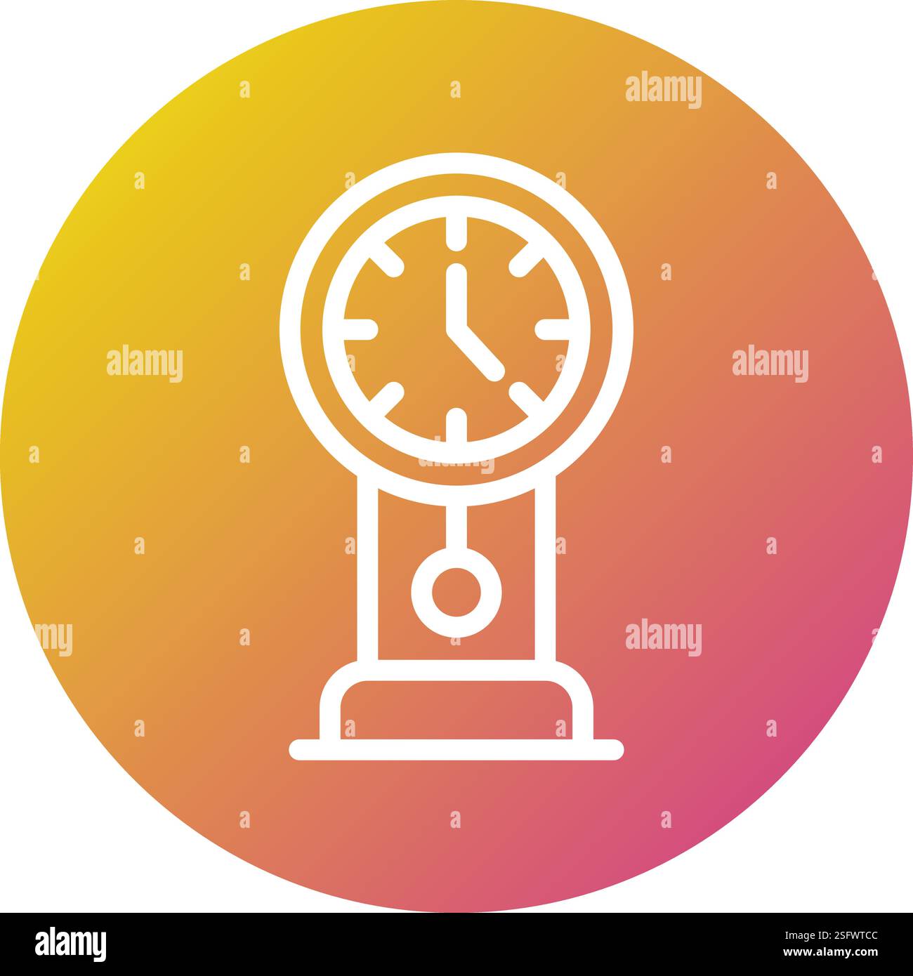 Clock Vector Icon Design Illustration Stock Vector