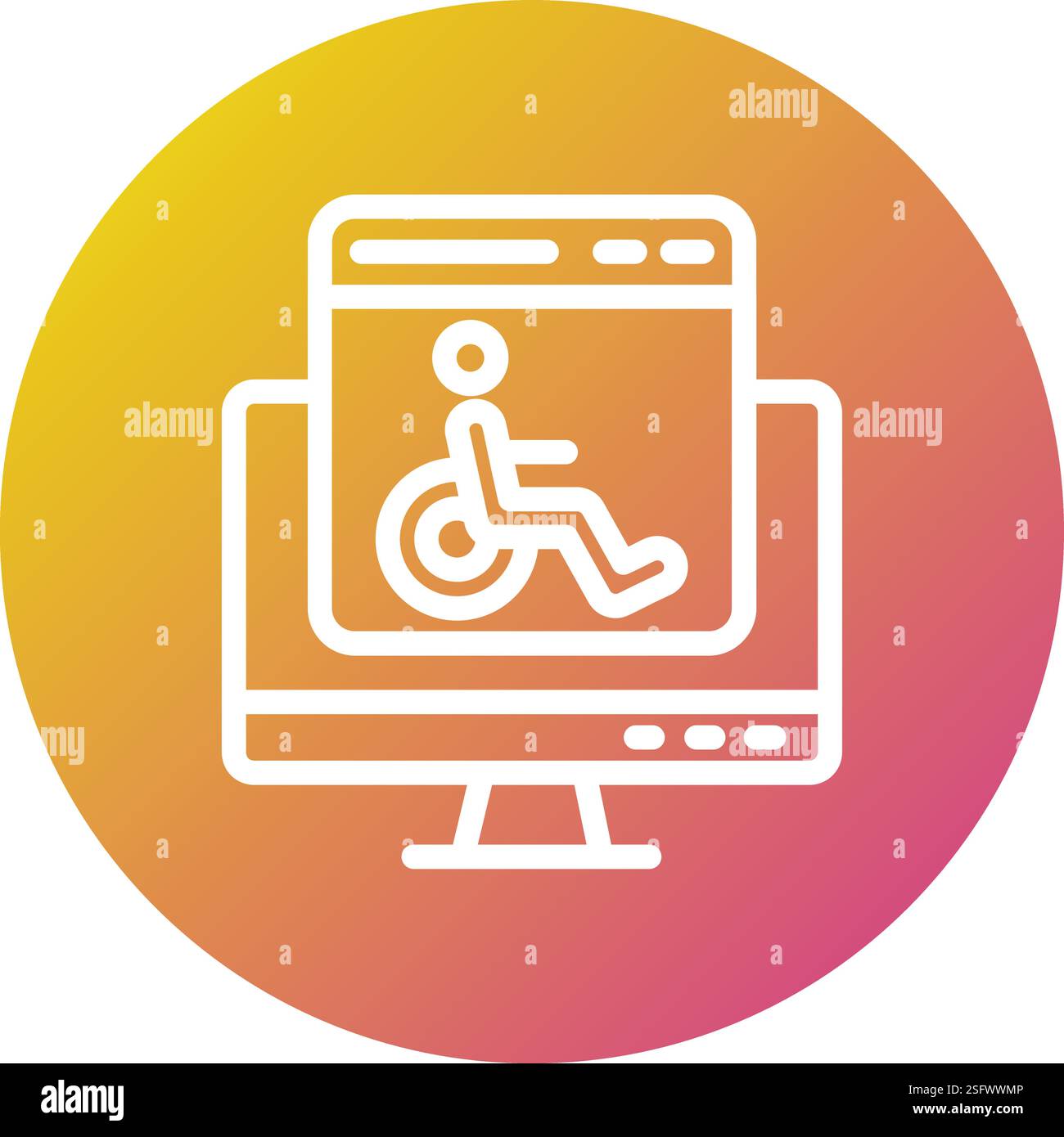 Accessability Vector Icon Design Illustration Stock Vector