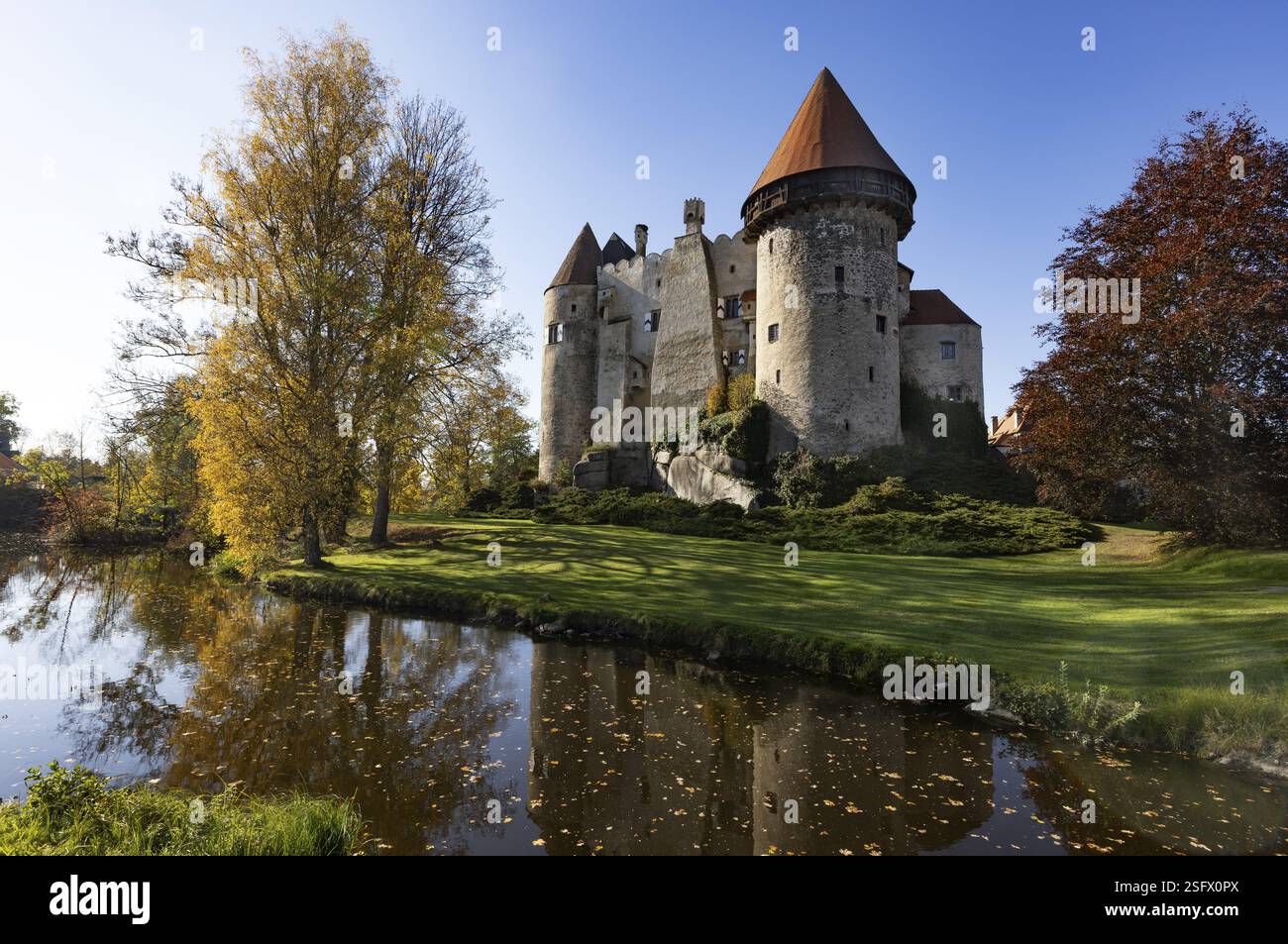 Heidenreichstein Castle, Heidenreichstein, autumn, Waldviertel, Lower Austria, Austria, Europe Stock Photo
