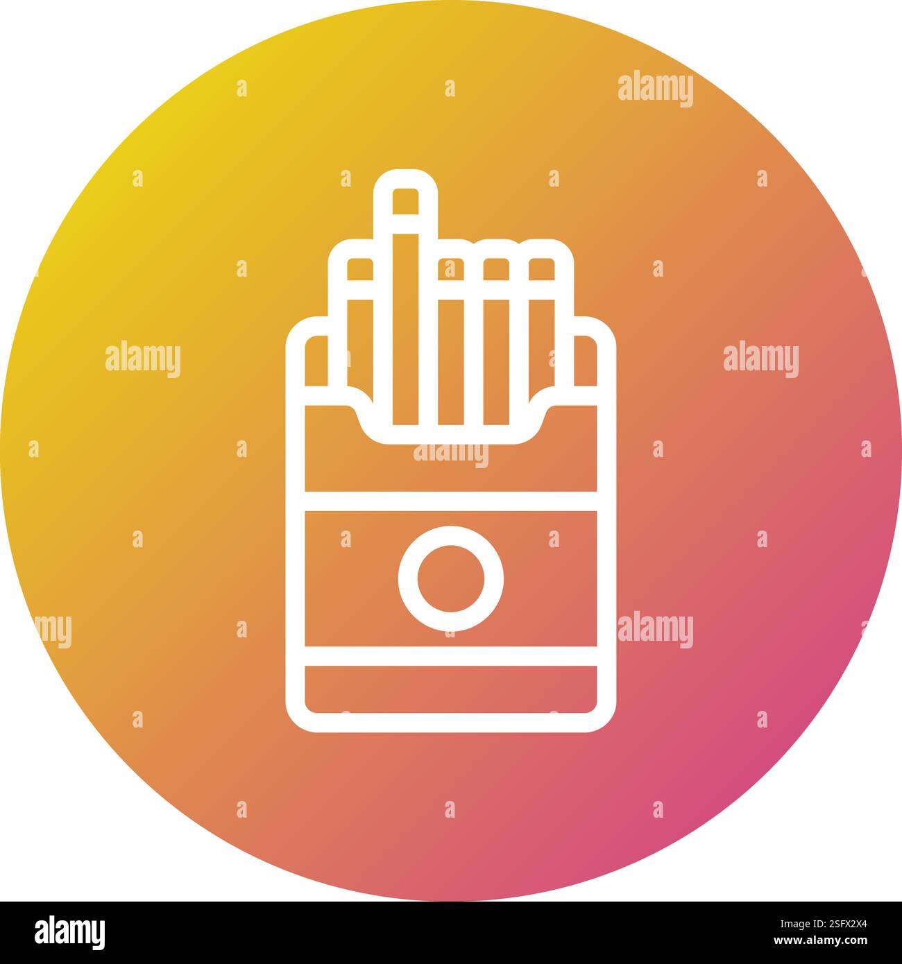 Cigarette Vector Icon Design Illustration Stock Vector