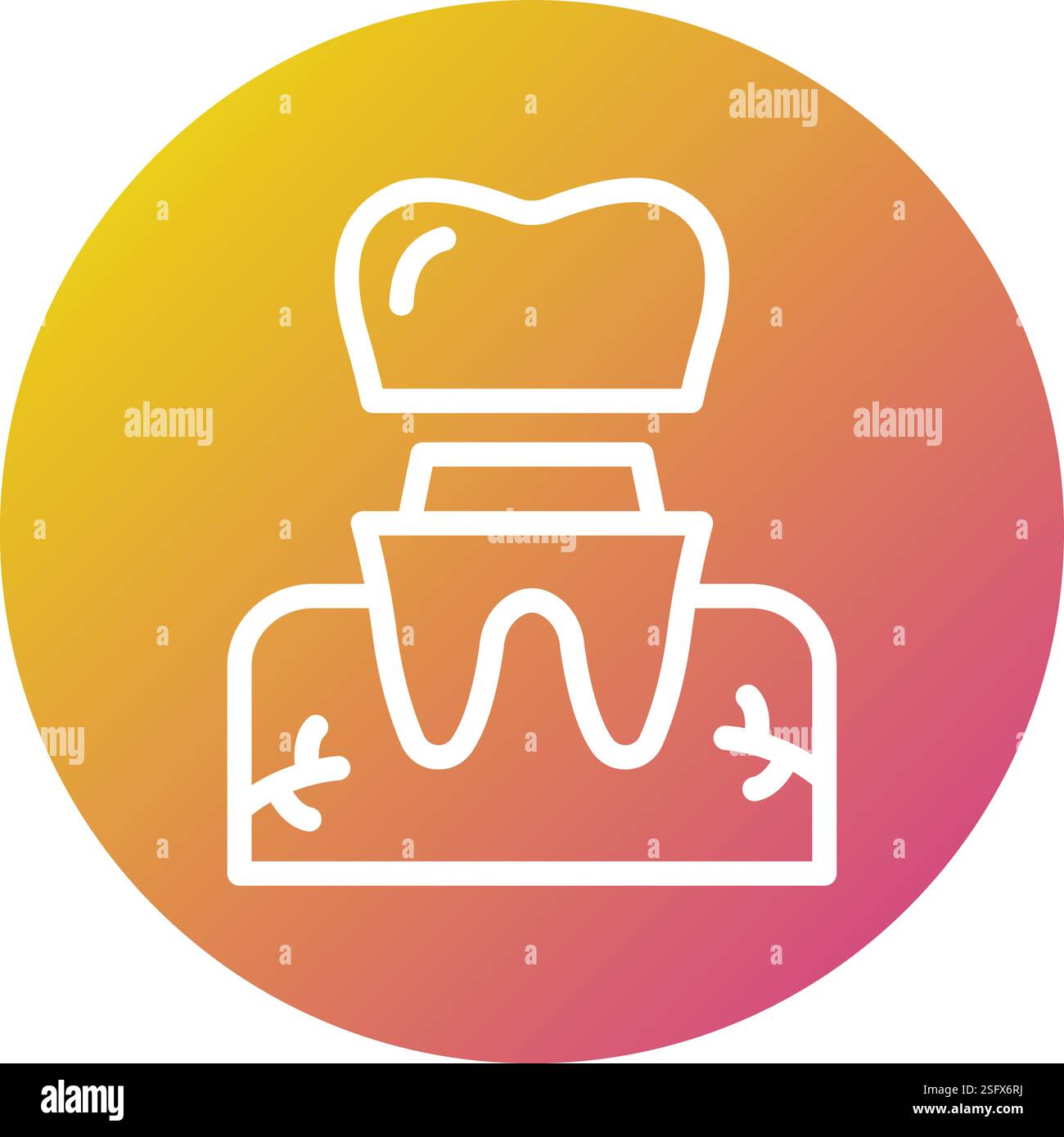 Dental Crown Vector Icon Design Illustration Stock Vector Image & Art