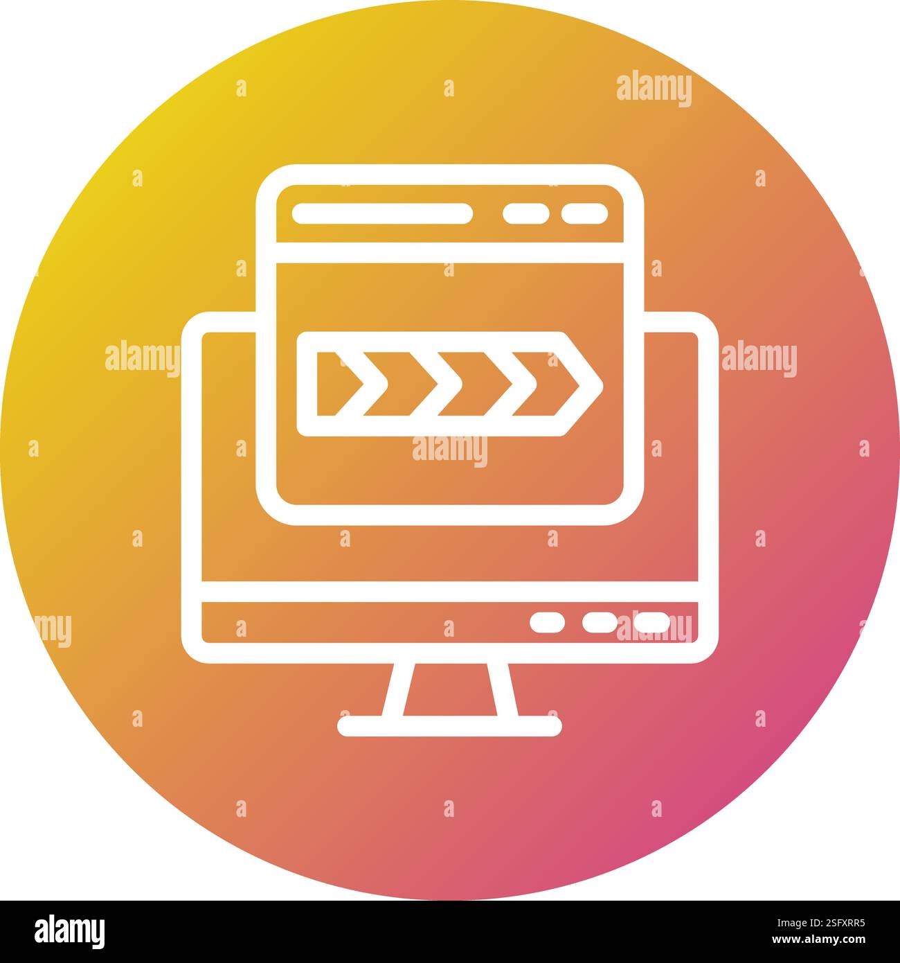 Breadcrumb Vector Icon Design Illustration Stock Vector