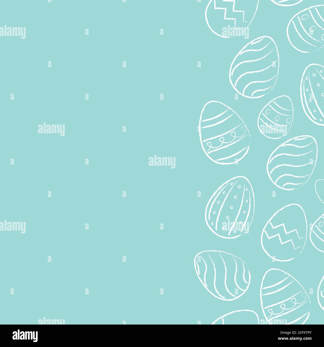 Seamless pattern with Easter eggs in doodle style. Hand drawn ...
