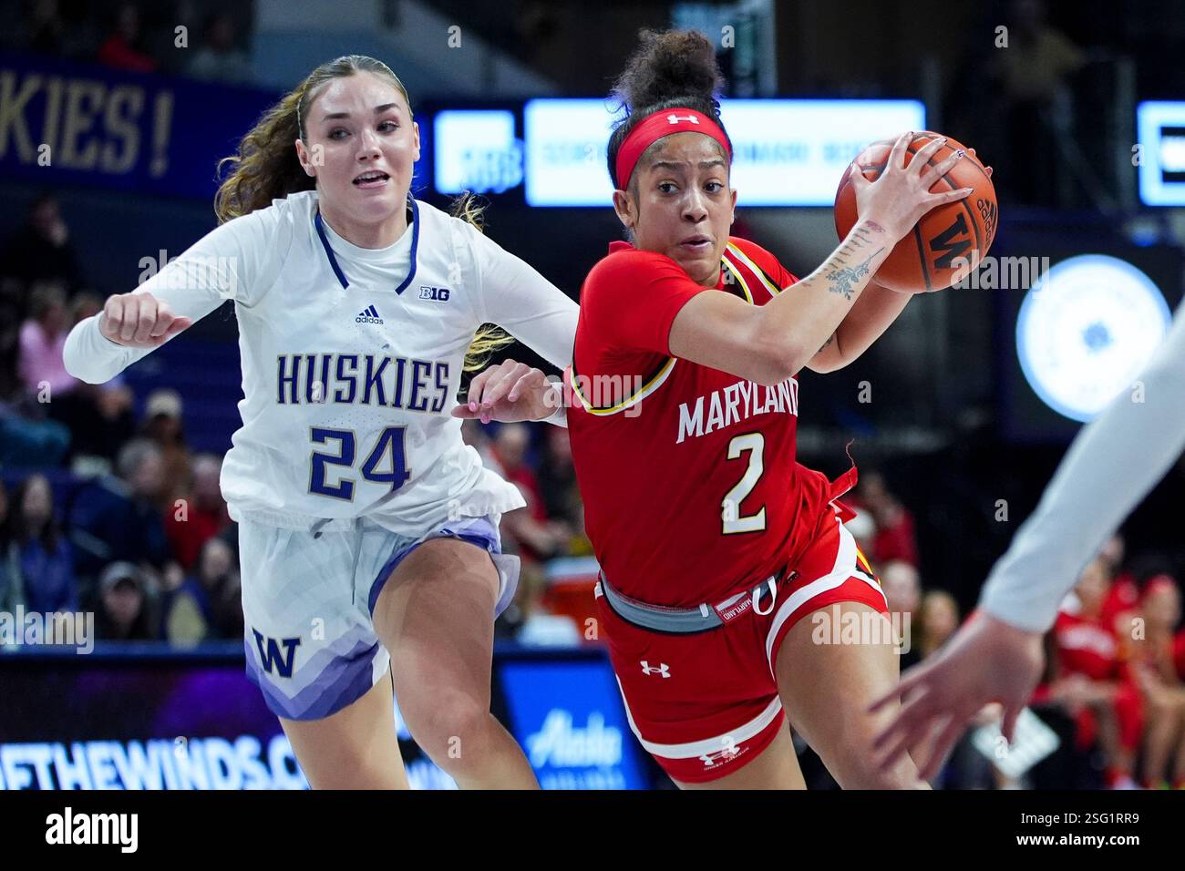 Kaylene Stocker Maryland guard Kaylene Smikle (2) drives to the basket against ...
