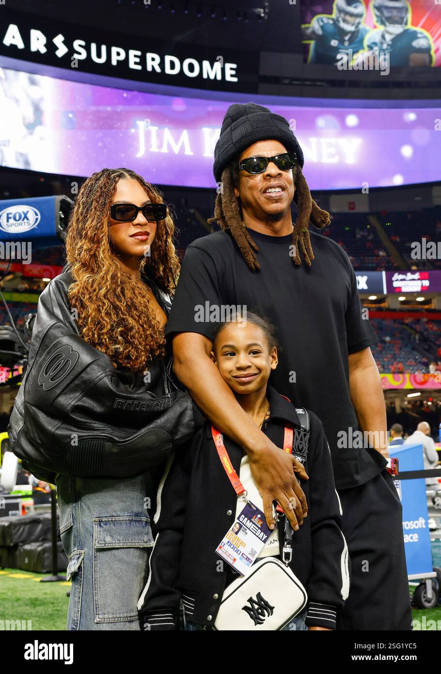 New Orleans, United States. 09th Feb, 2025. Entertainer JayZ is seen