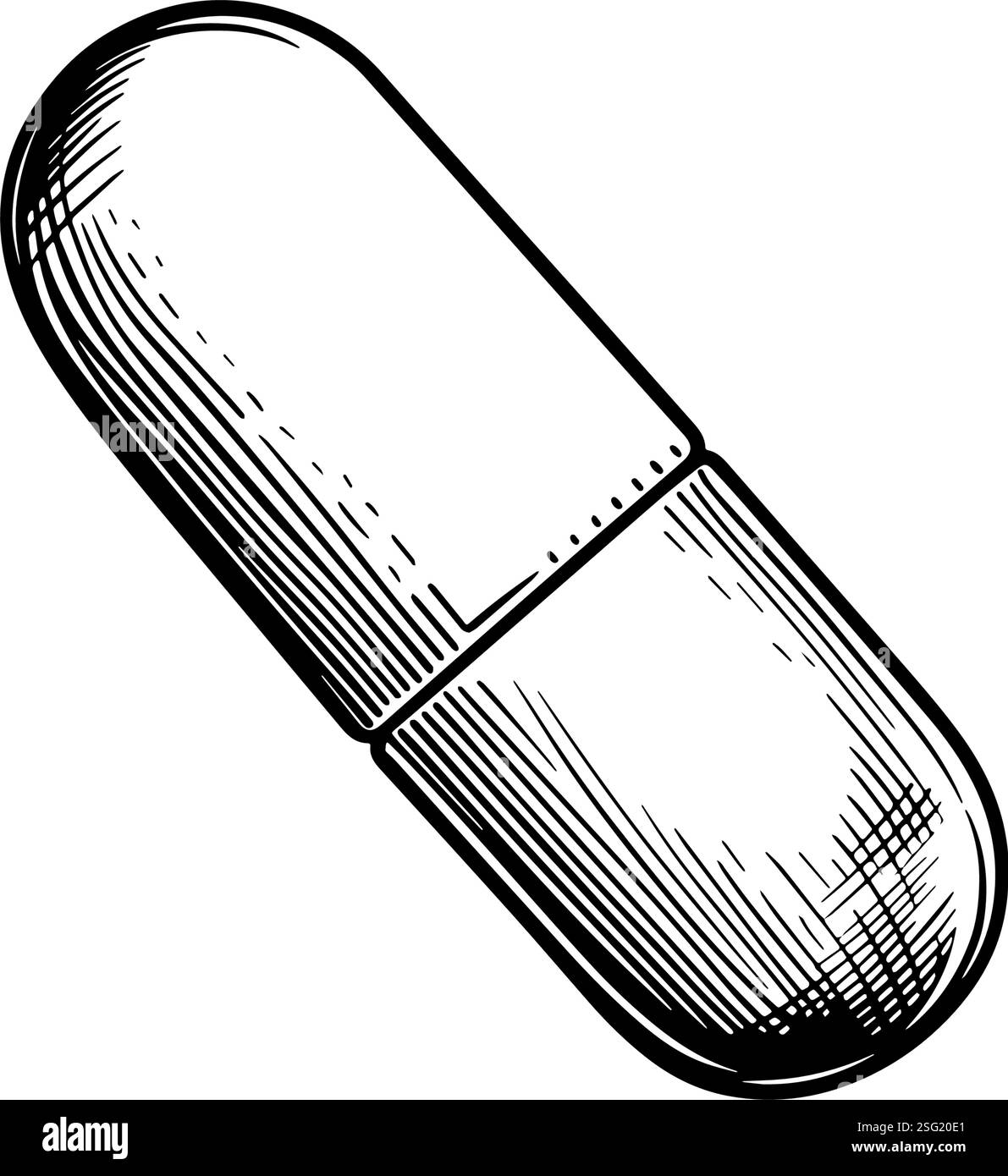 Draw Capsule Illustration of Capsule Pill Illustration of Capsule Pill Stock Vector ...