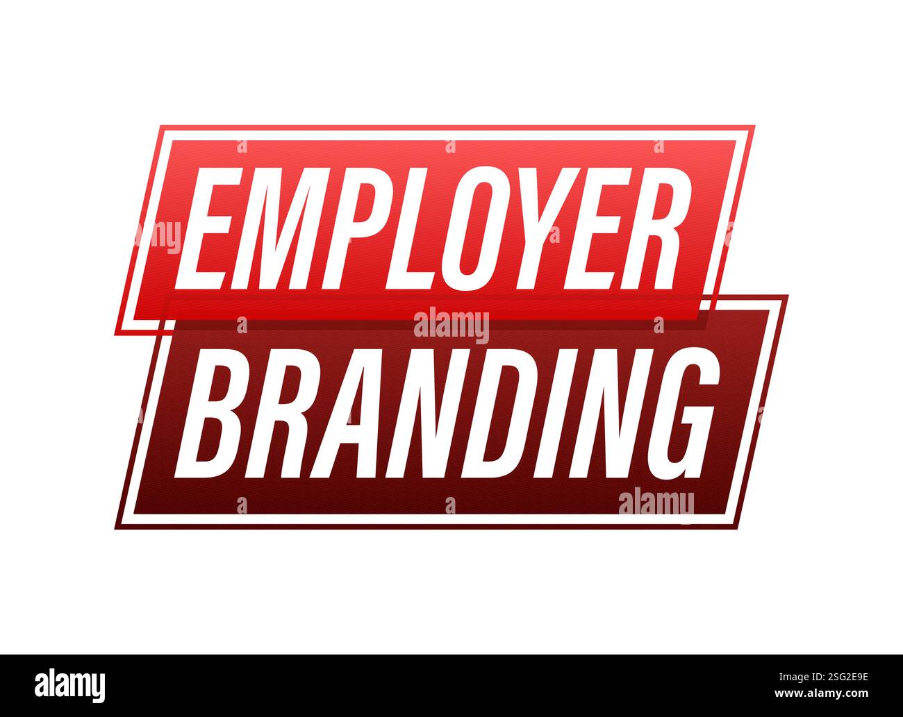 Employer branding promoting company as best place to work attracting top talent Stock Vector
