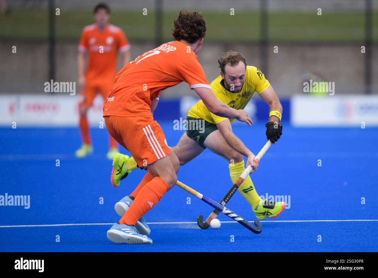 Sydney Olympic Park, Australia. 09th Feb, 2025. Floris Middendorp (L ...