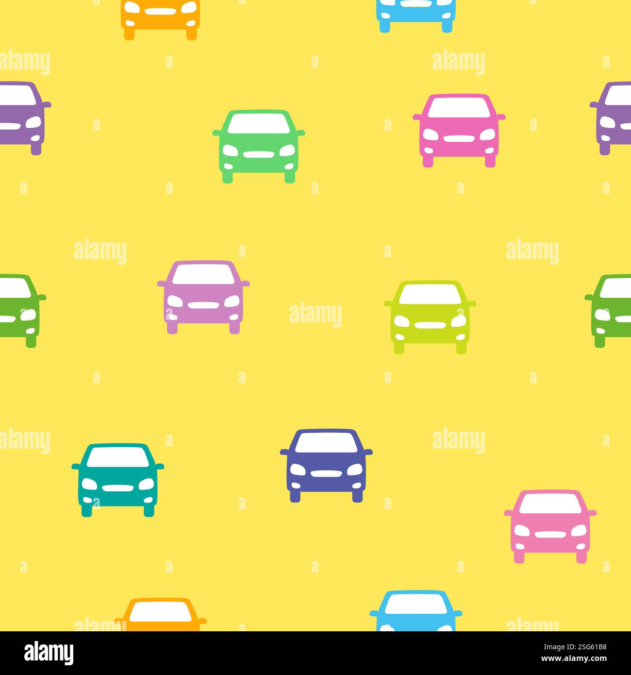 Cars, Seamless colorful Pattern texture Stock Vector