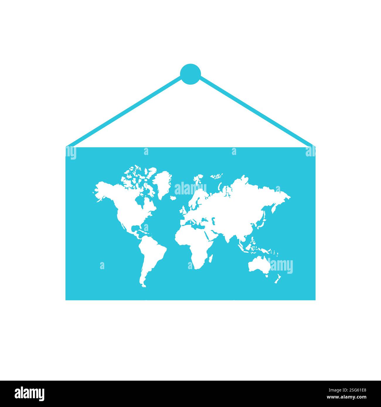 World map. Isolated on white background Stock Vector Image & Art - Alamy