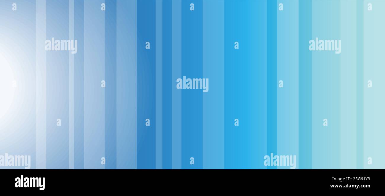 Abstract Blue Web Banner, Light and Transparent Layers Stock Vector