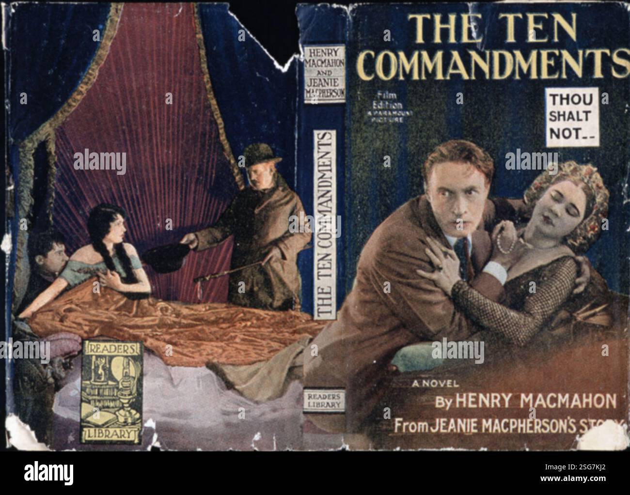THE TEN COMMANDMENTS BOOK JACKET Date 1923 Stock Photo Alamy the-ten-commandments-book-jacket-date-1923-stock-photo-alamy