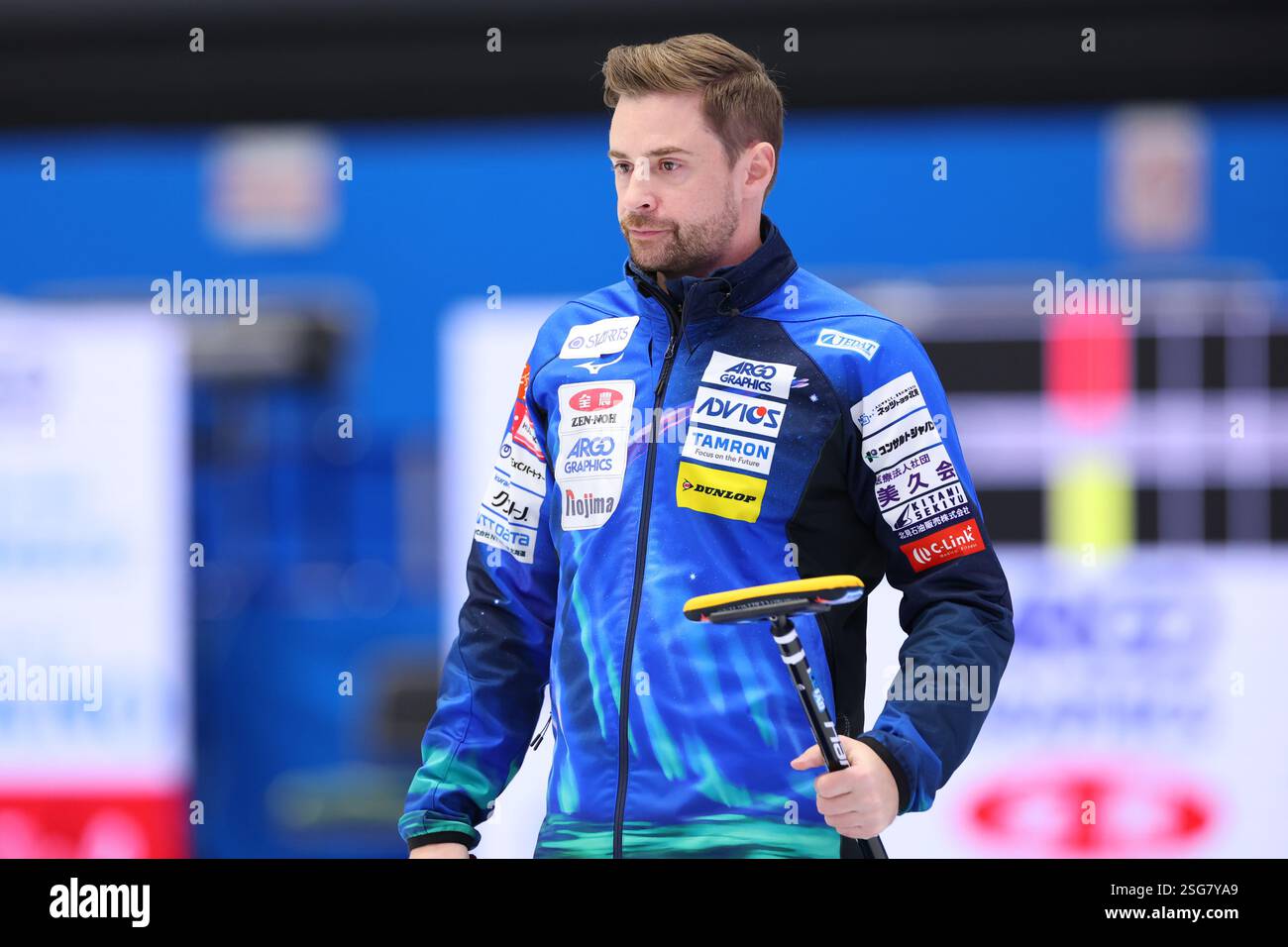 James Lind (LOCOSOLARE),  FEBRUARY 8, 2025 - Curling :  Japan curling championships Yokohama 2025 Women's Semi-Final at Yokohama BUNTAI, Kanagawa, Japan. (Photo by Yohei Osada/AFLO SPORT) Stock Photo