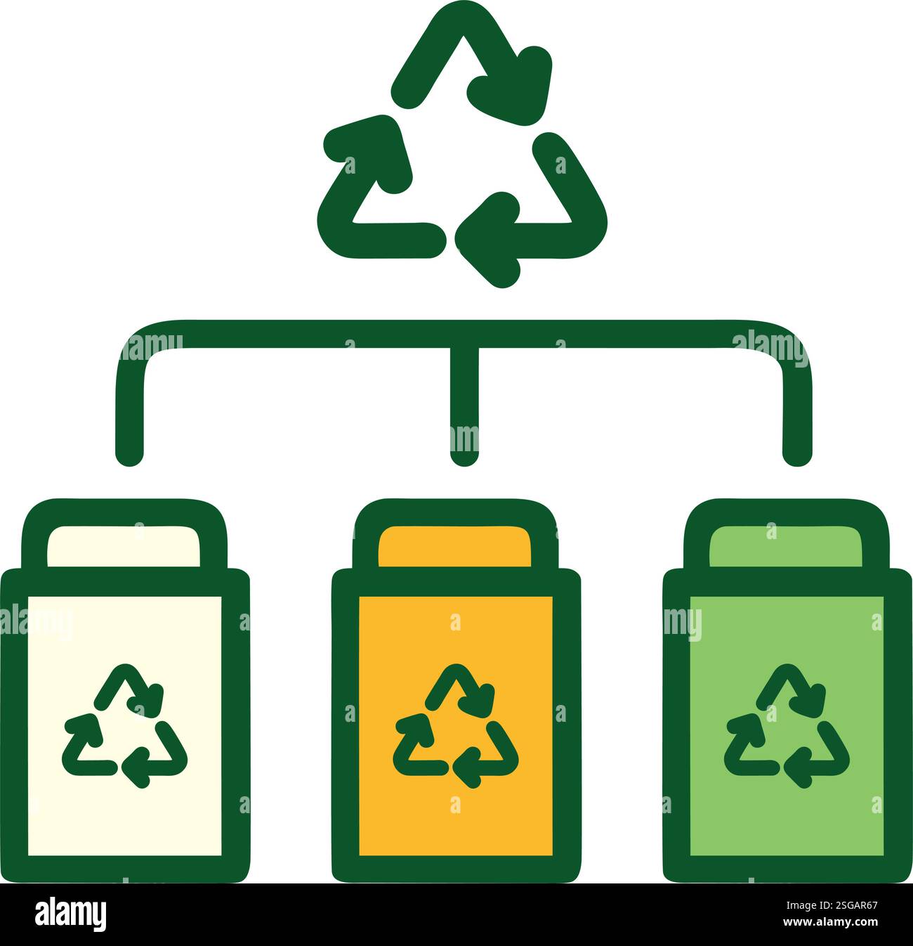 Waste Sorting Icon Stock Vector Image & Art - Alamy