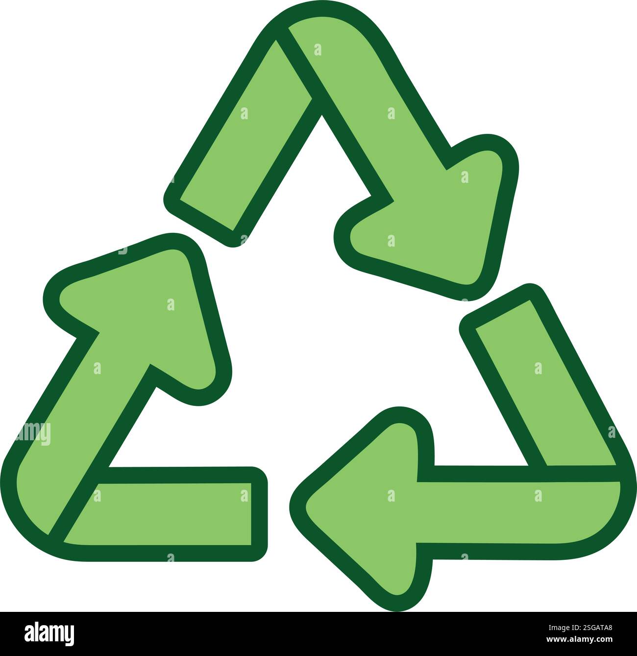 Recycling Arrows Icon Stock Vector Image & Art - Alamy