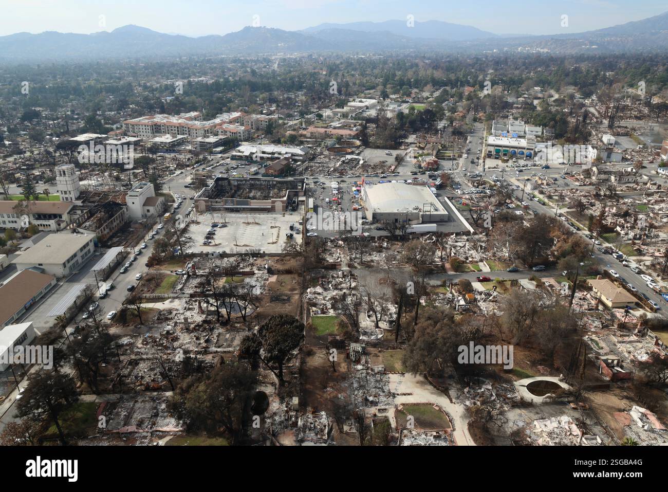 Altadena CA: Views of the Eaton Fire damage and recovery efforts on ...