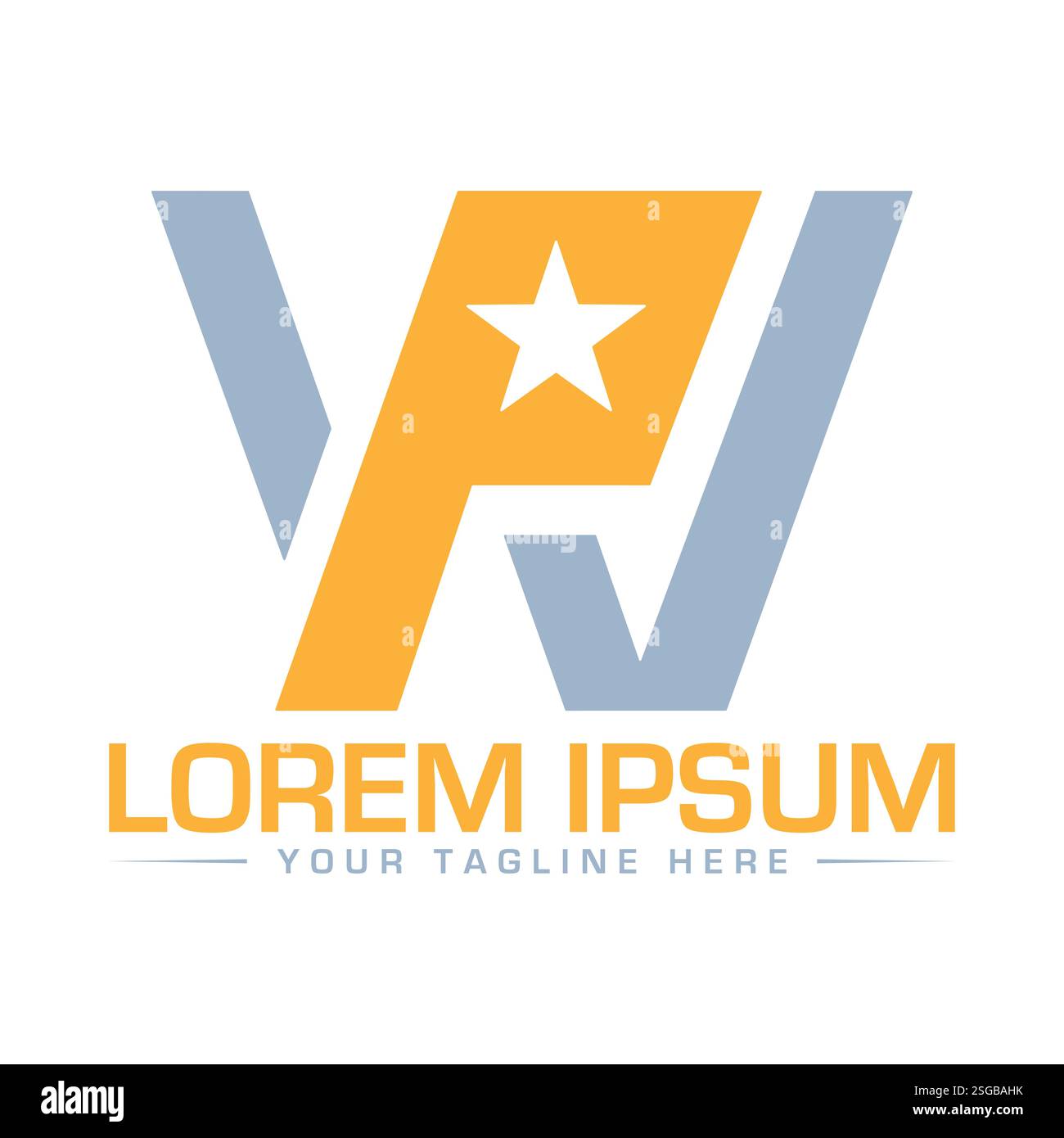 Pw Letter Logo Design Stock Vector Image Art Alamy