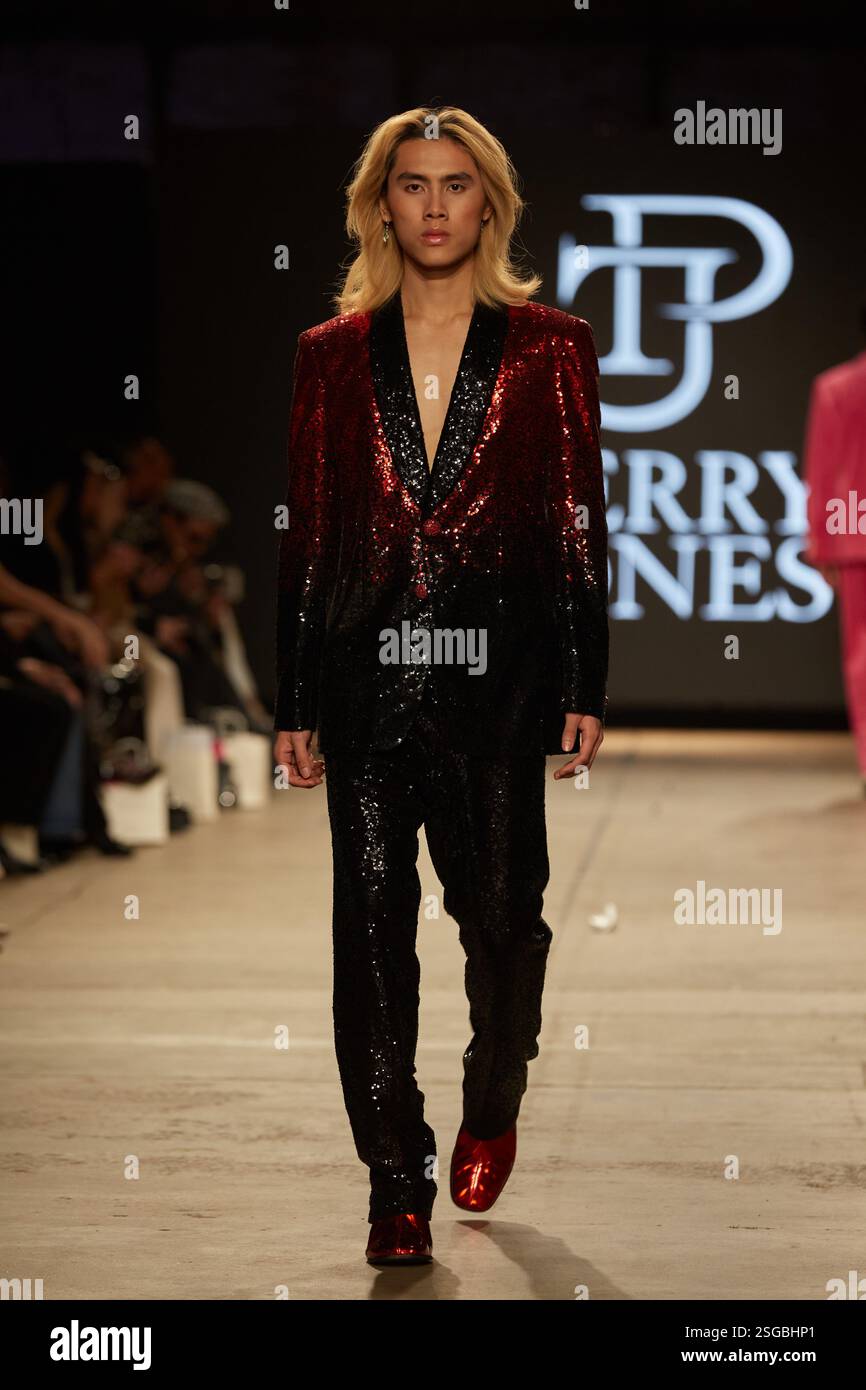 Perry Jones Collection New York, New York, USA. 9th Feb, 2025. Perry Jones showcased his ...