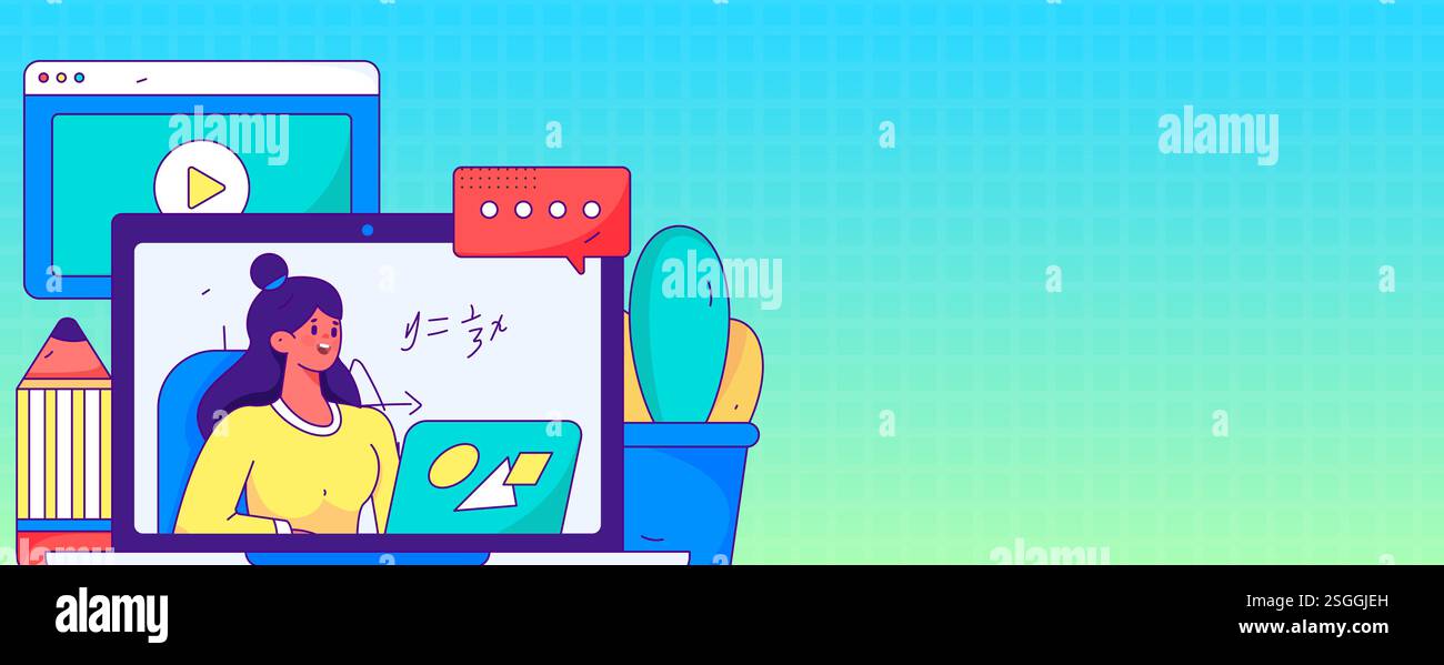 Education and learning people flat vector concept hand drawn ...