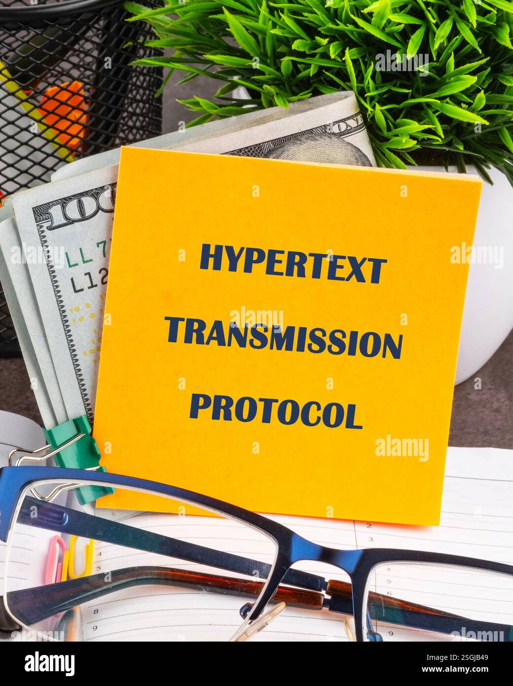 Visual representation highlighting hypertext transmission protocol as a ...