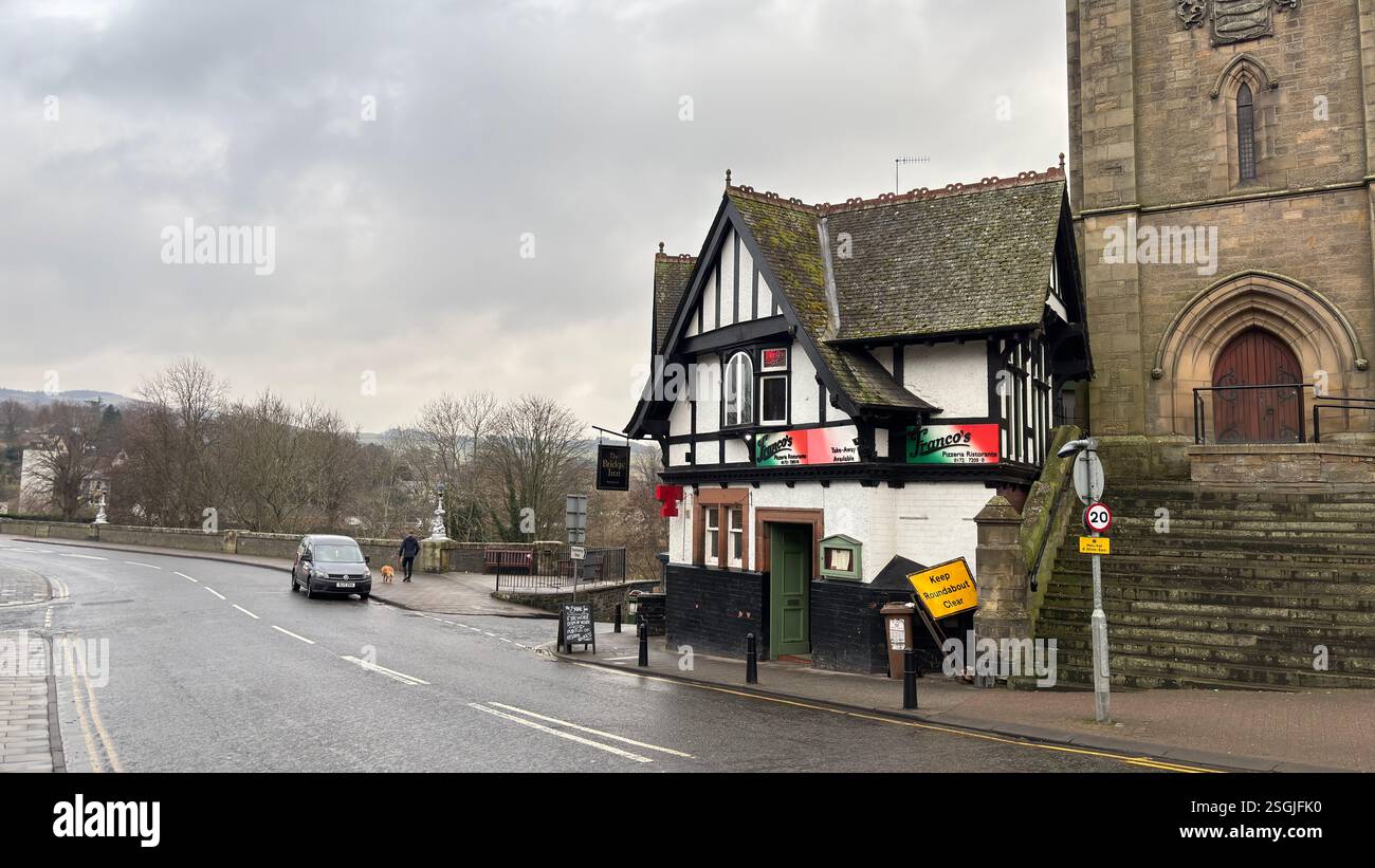Peebles, Scottish Borders. Beautiful old village town in the Borders area of Scotland. Historic buildings and architecture. - Smartphone Captured Stock Image