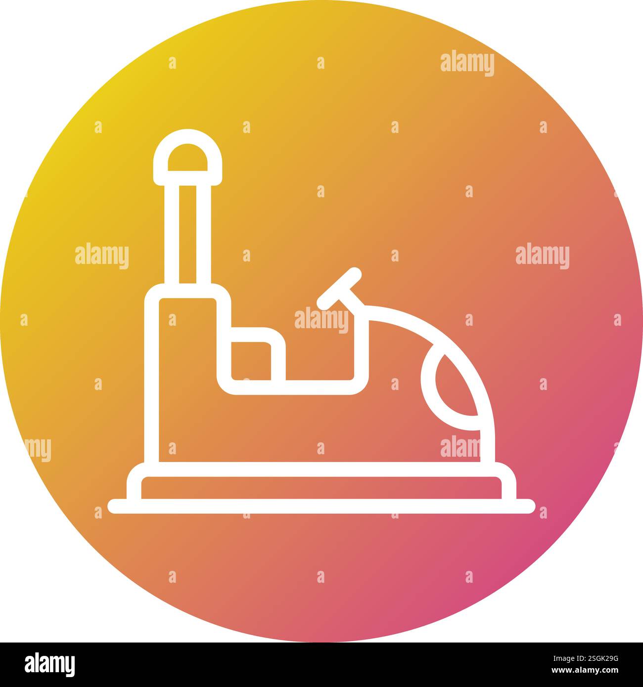 Bumper Car Vector Icon Design Illustration Stock Vector