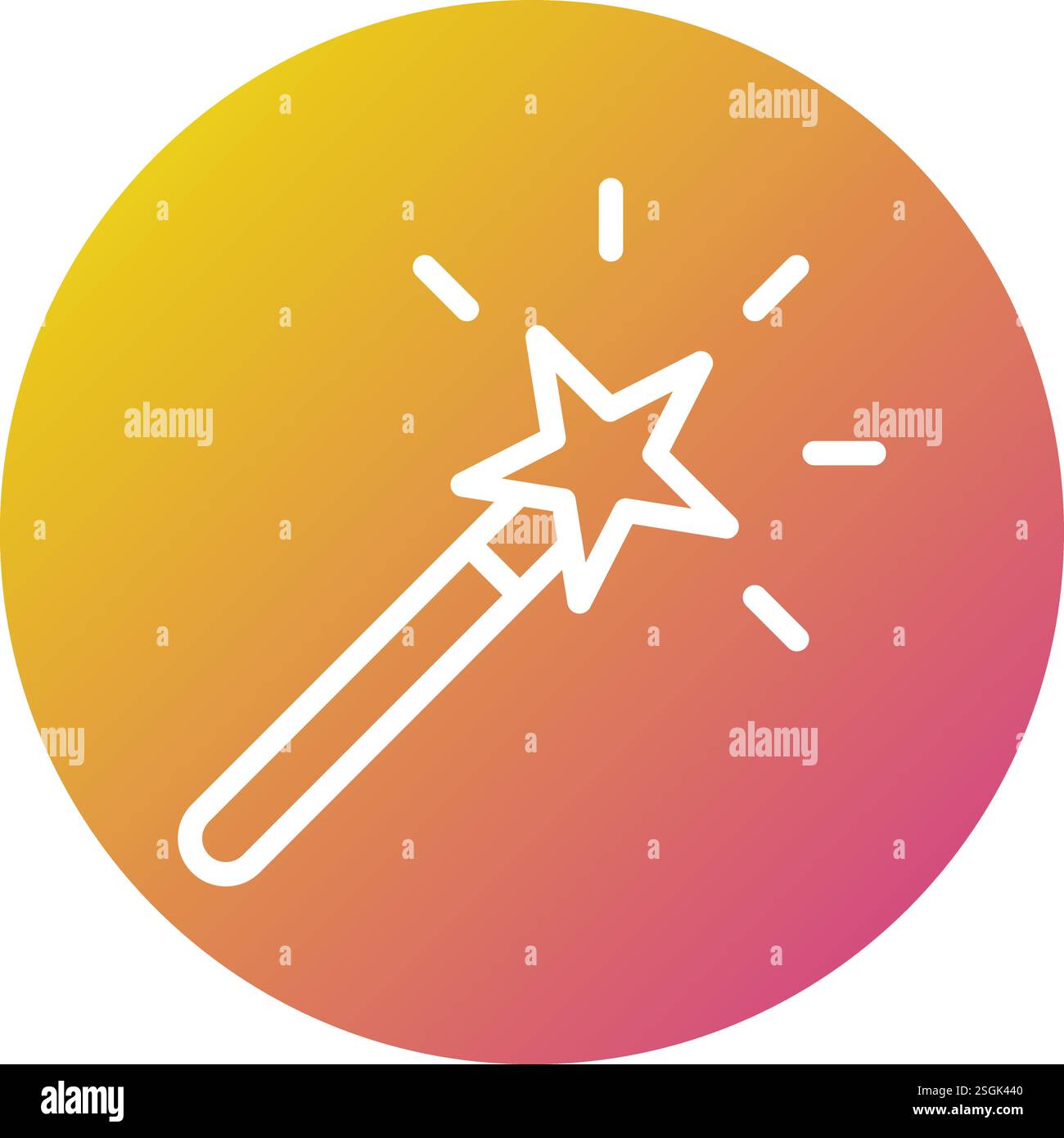 Magic Wand Vector Icon Design Illustration Stock Vector