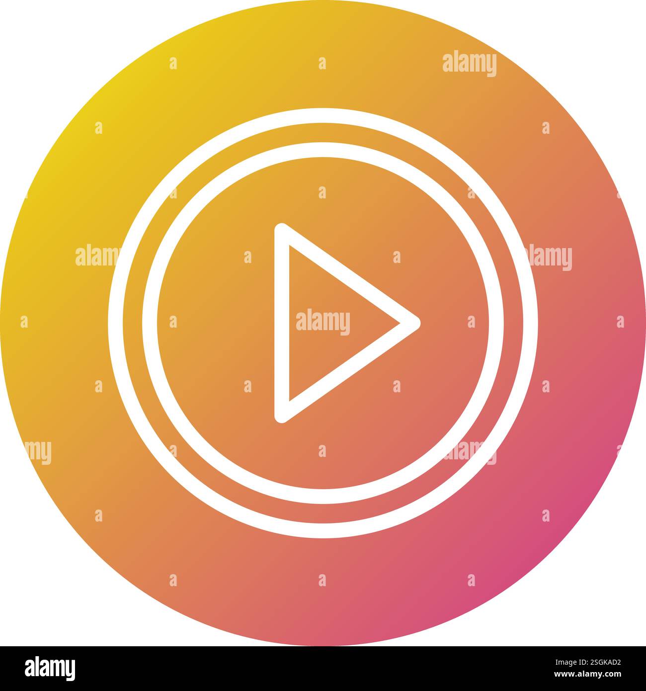 Play Button Vector Icon Design Illustration Stock Vector