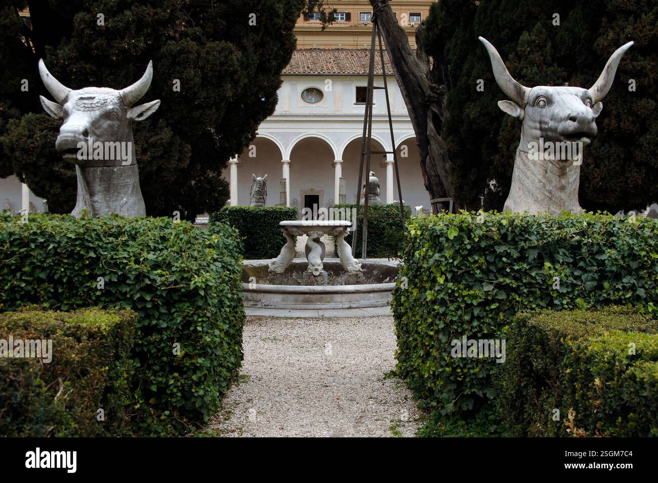 Patio, National Roman Museum (Baths of Diocletian), Rome, Italy, 2009 ...