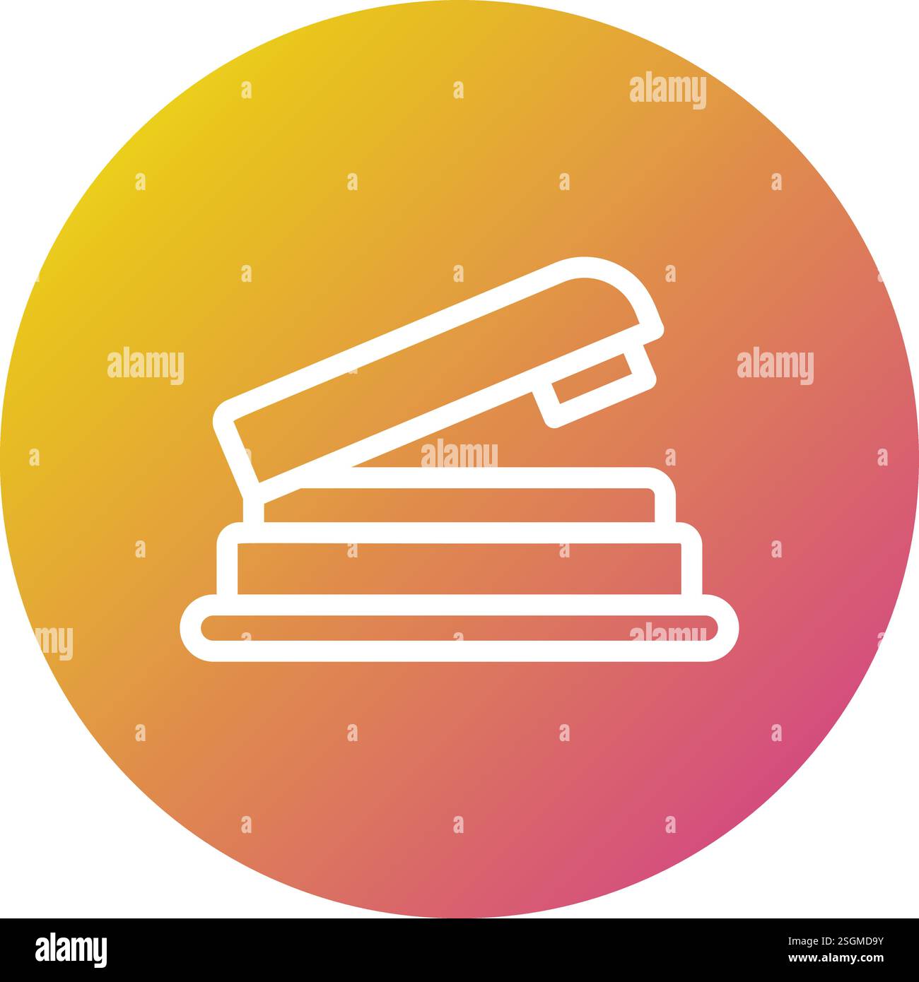 Stapler Vector Icon Design Illustration Stock Vector