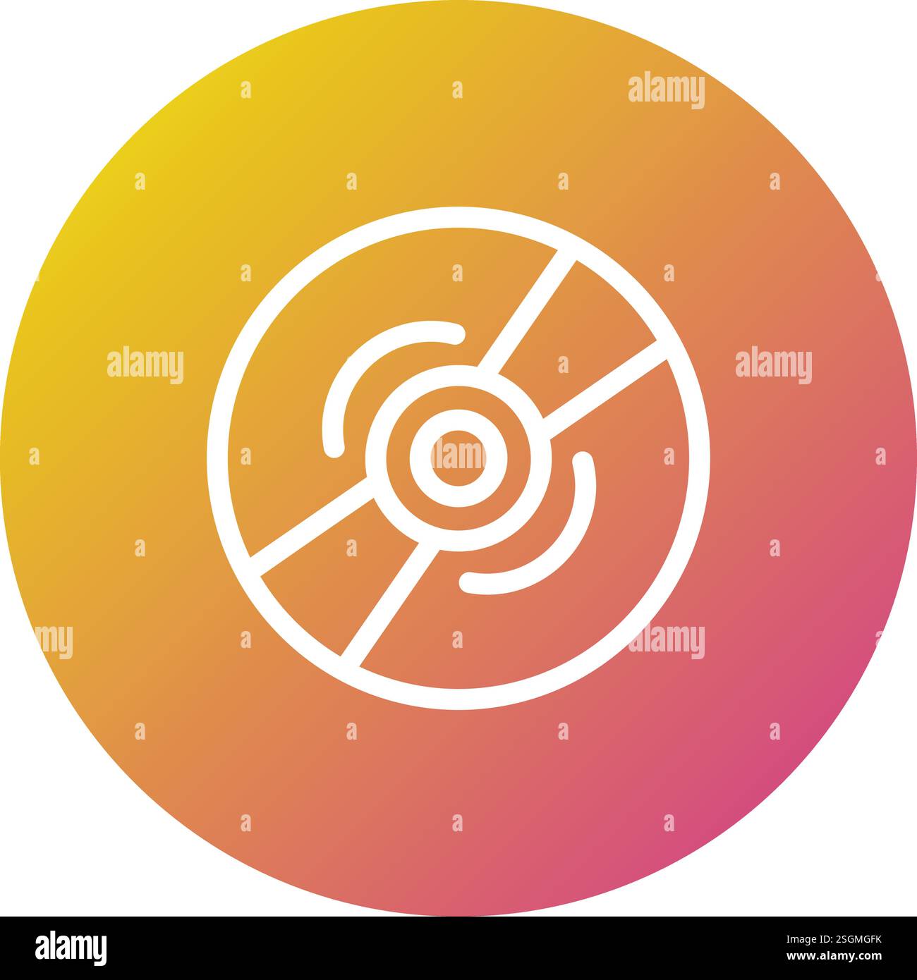 Compact Disk Vector Icon Design Illustration Stock Vector Image & Art ...