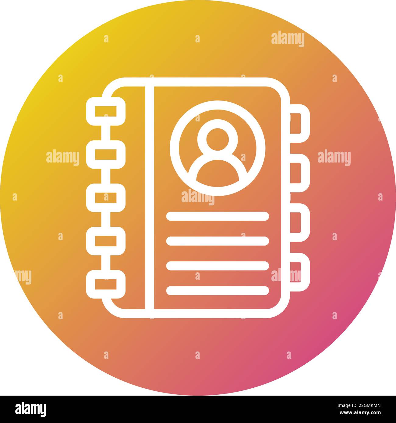 Adress Book Vector Icon Design Illustration Stock Vector