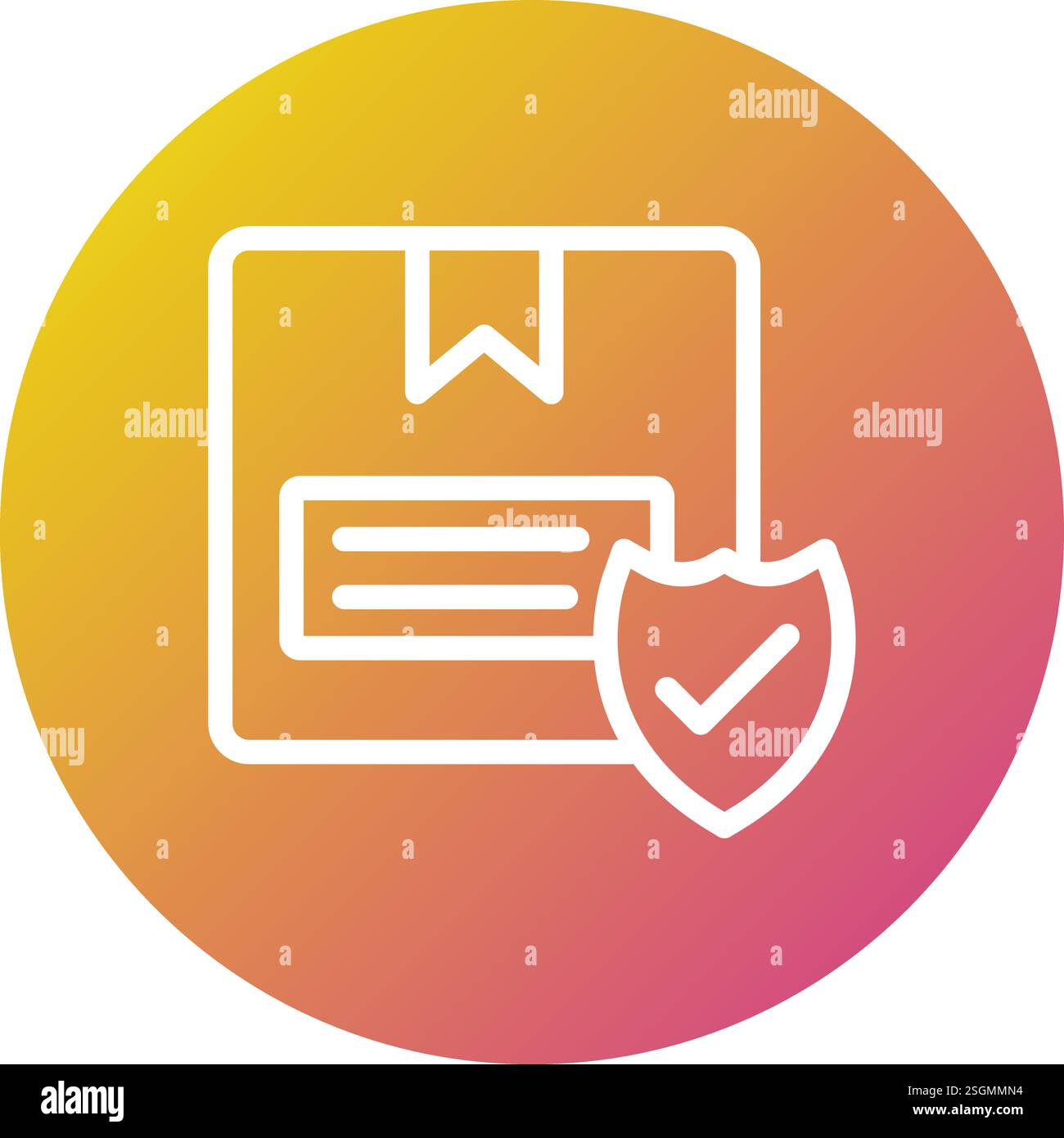 Package Protection Vector Icon Design Illustration Stock Vector