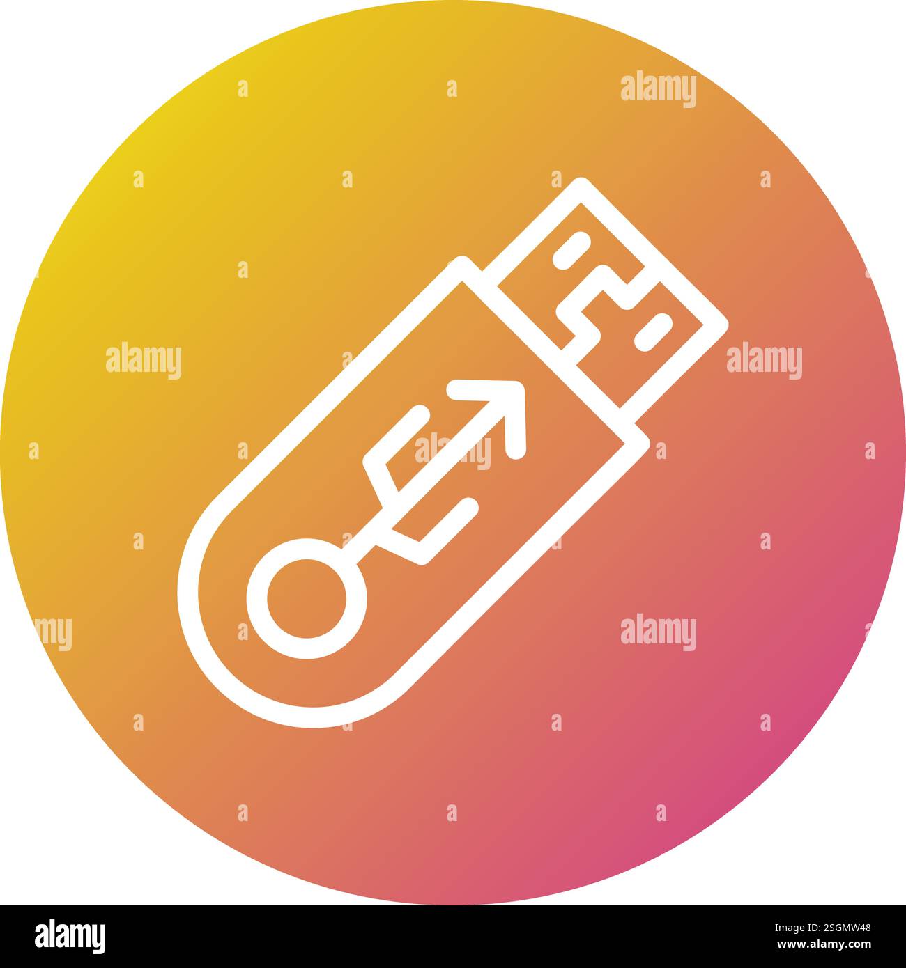 Pendrive Vector Icon Design Illustration Stock Vector