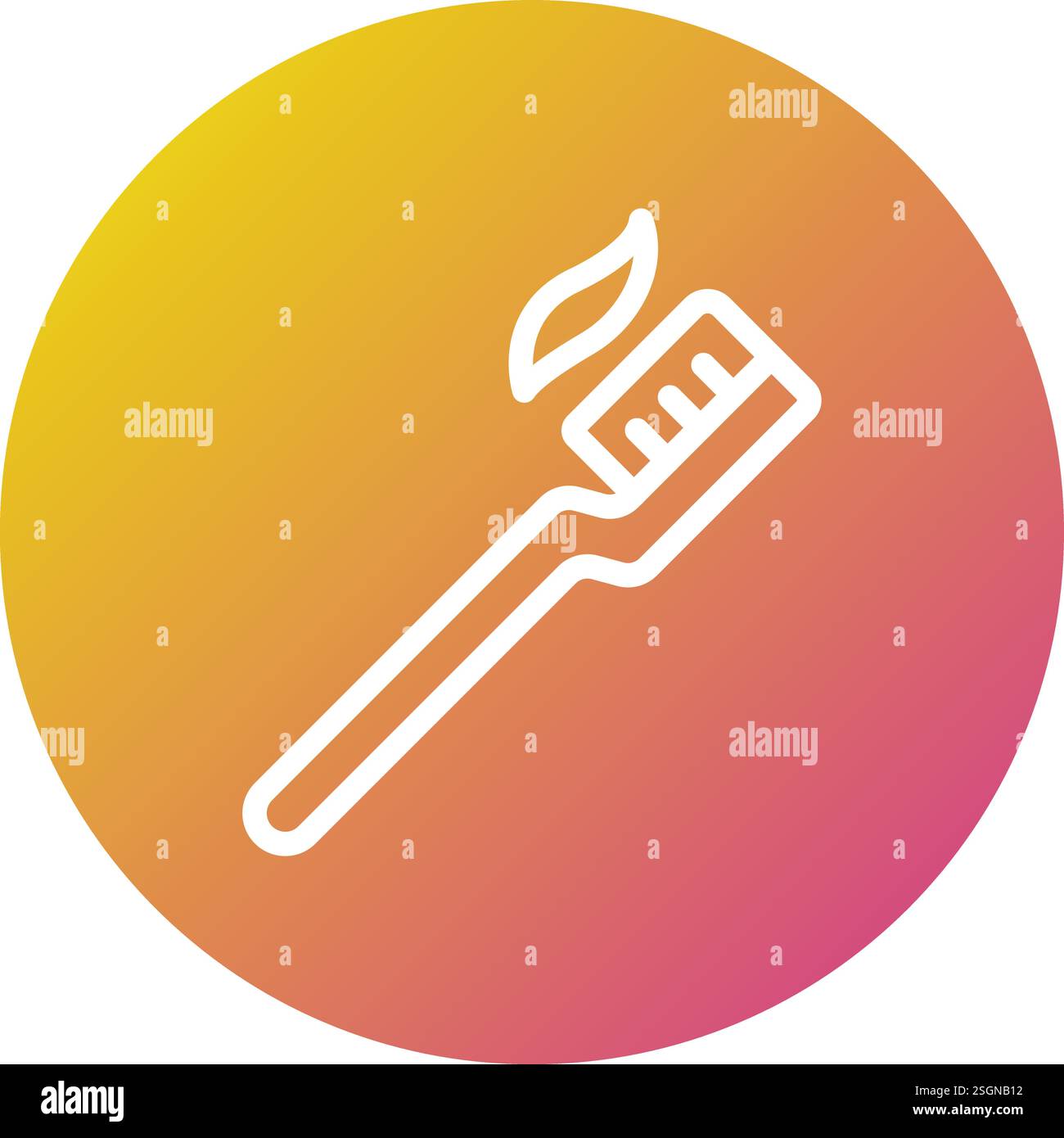 Tooth Brush Vector Icon Design Illustration Stock Vector