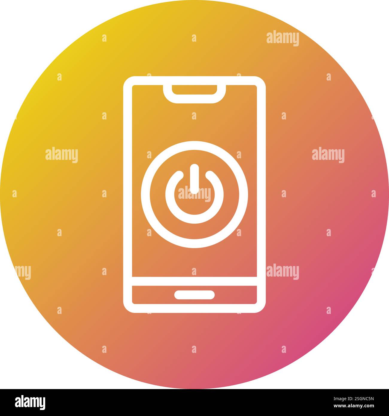 Turn On Vector Icon Design Illustration Stock Vector