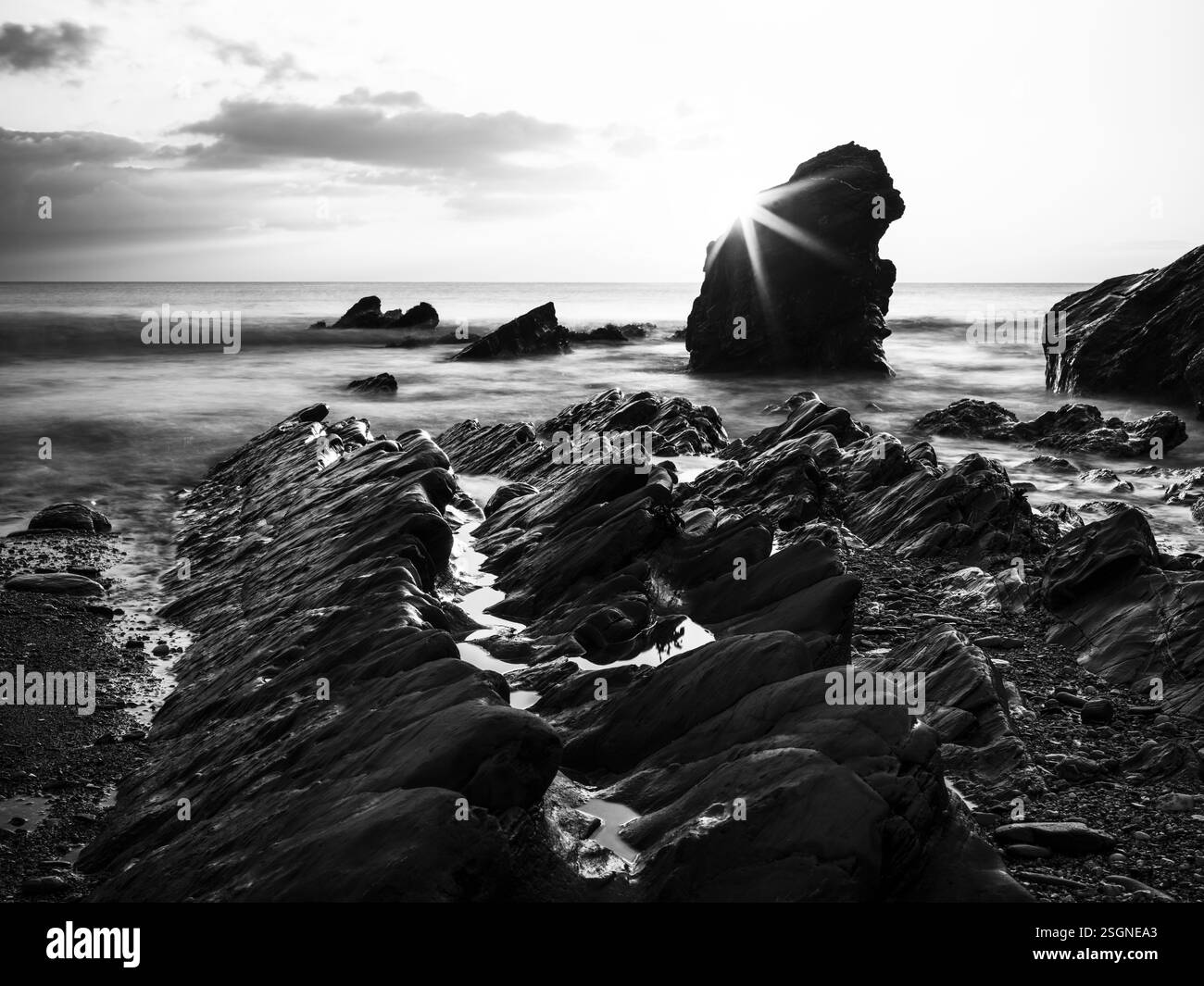 Rocks seasons Black and White Stock Photos & Images - Alamy