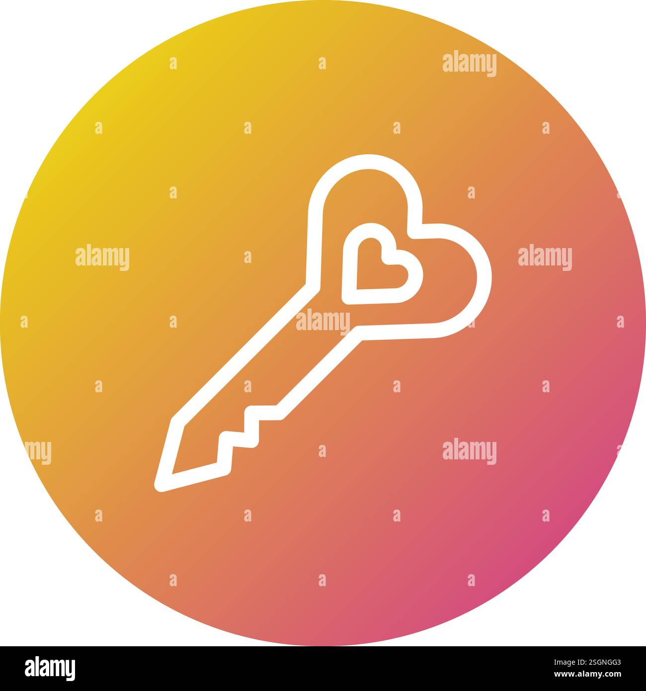 Key Vector Icon Design Illustration Stock Vector