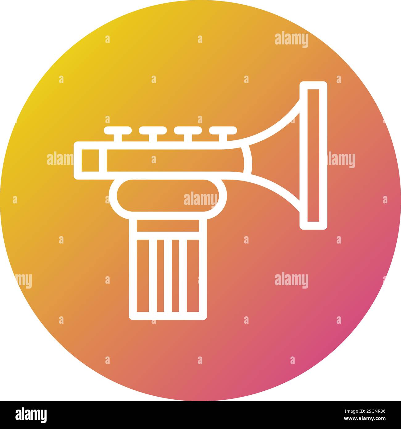 Trumpet Vector Icon Design Illustration Stock Vector Image & Art - Alamy