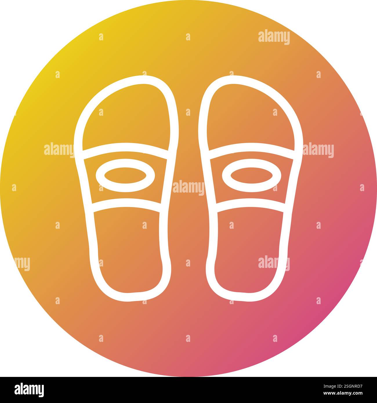 Slippers Vector Icon Design Illustration Stock Vector