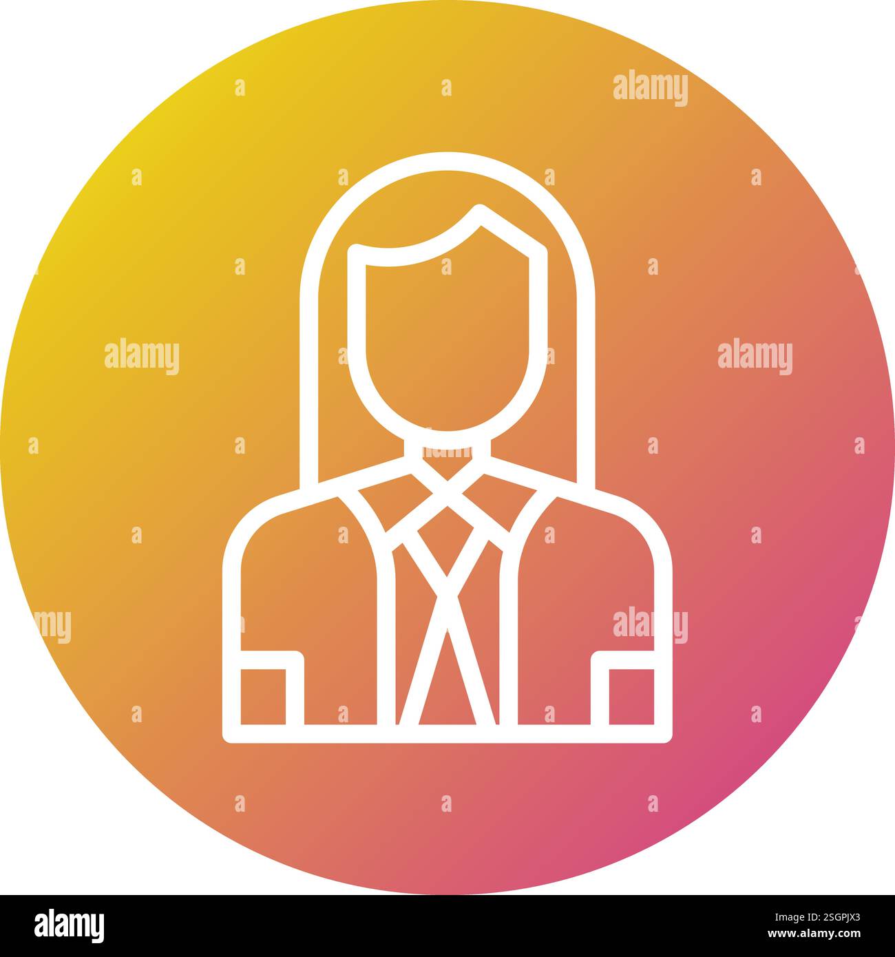 Company Secertary Vector Icon Design Illustration Stock Vector