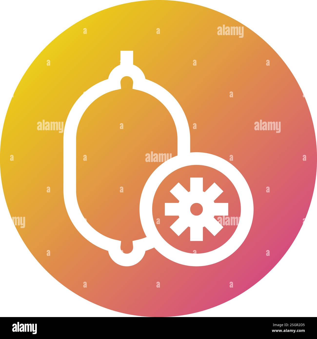Kiwi Vector Icon Design Illustration Stock Vector