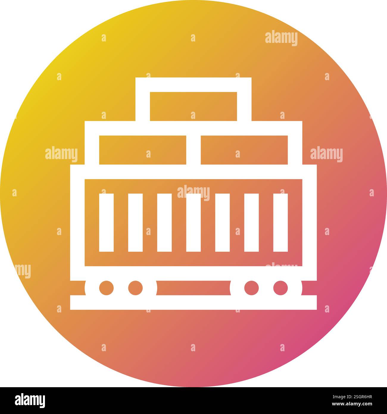 Cargo Train Vector Icon Design Illustration Stock Vector