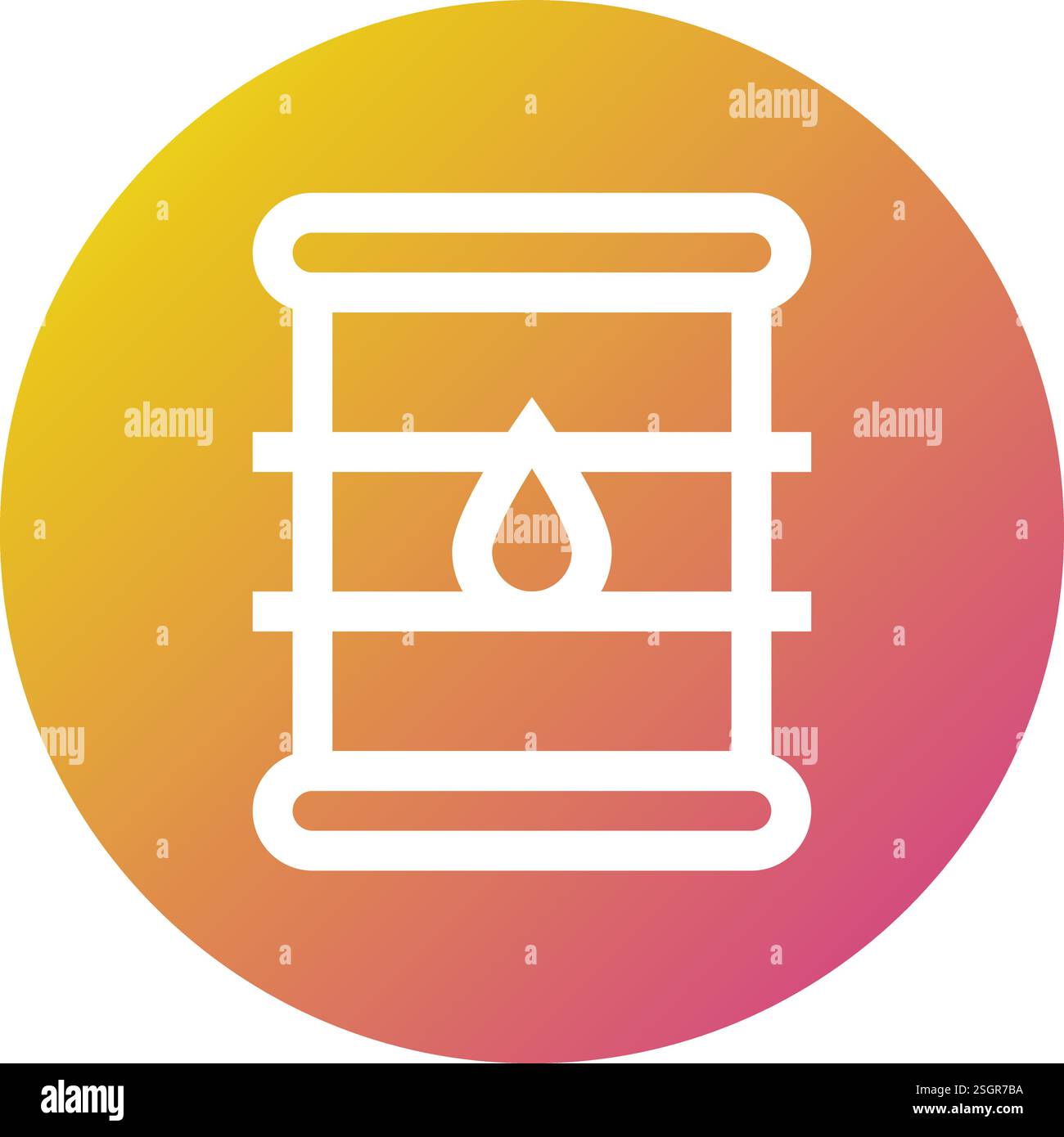 Eco Barrel Vector Icon Design Illustration Stock Vector