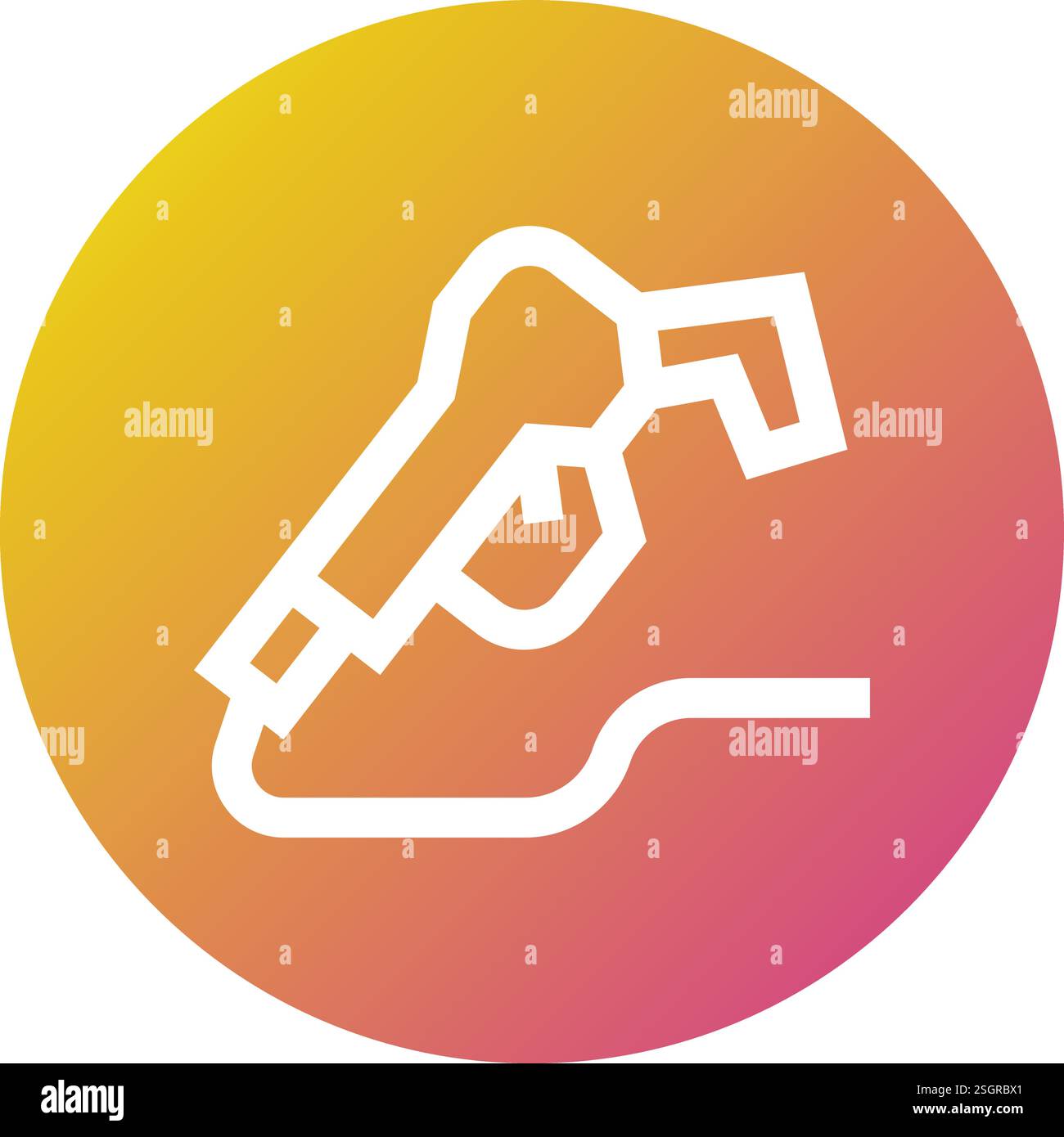 Fuel Nozzle Vector Icon Design Illustration Stock Vector