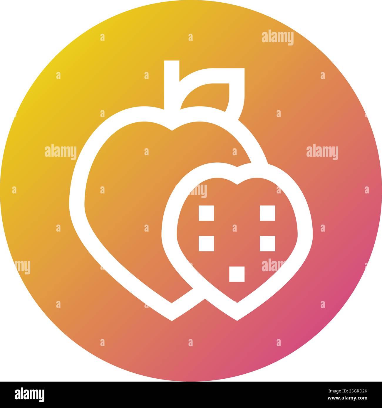 Custard apple Vector Icon Design Illustration Stock Vector