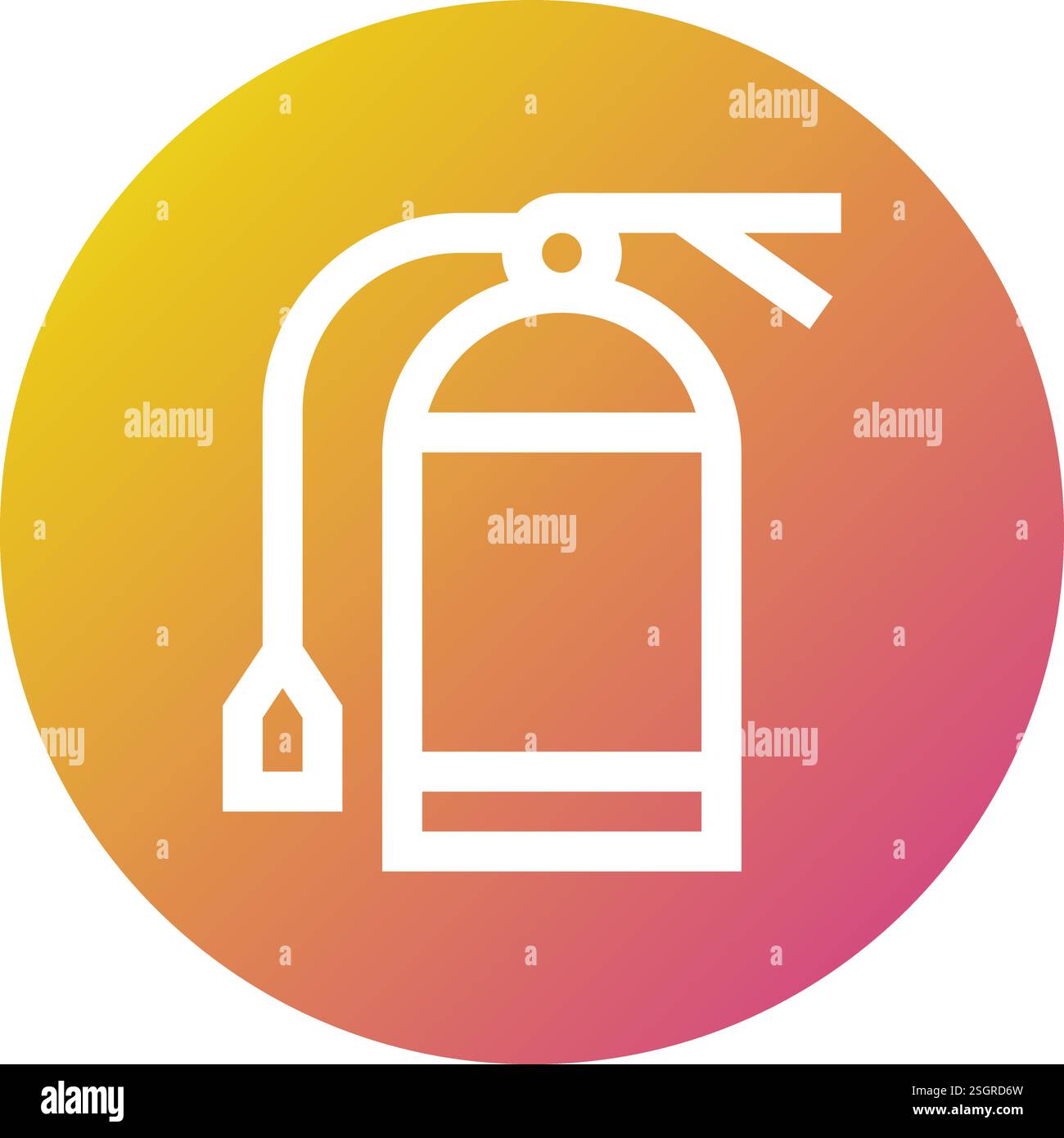 Extinguisher Vector Icon Design Illustration Stock Vector