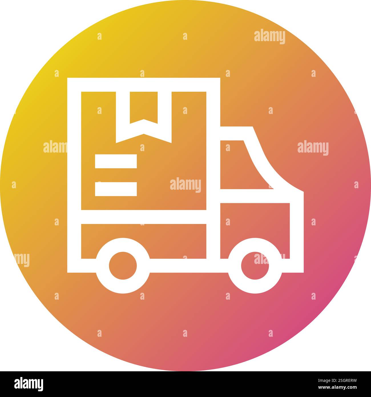 Delivery Truck Vector Icon Design Illustration Stock Vector Image & Art ...